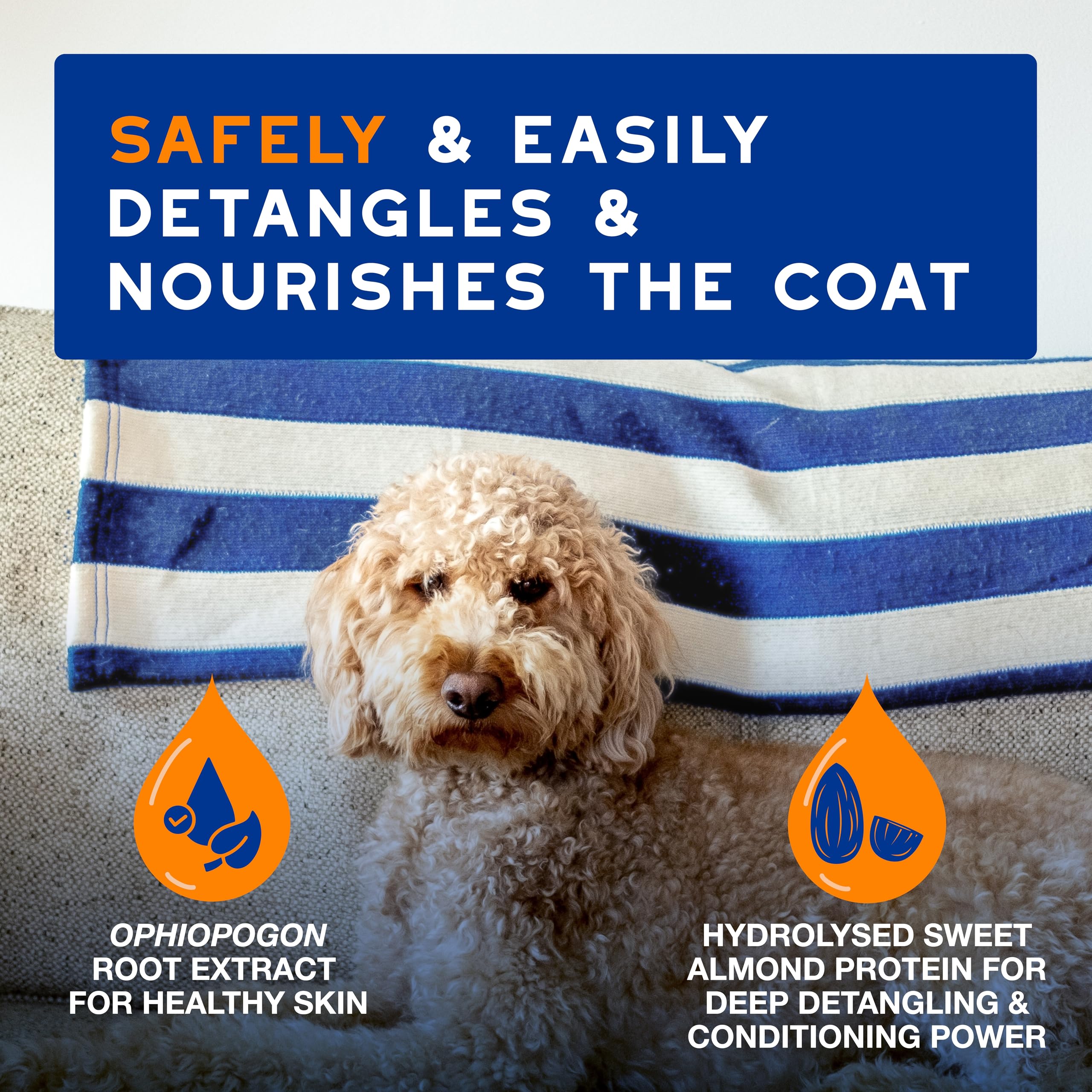 Douxo Skin & Coat SPA Detangling Spray for Dogs - Hypoallergenic Coco Vanilla Scent | 295ml