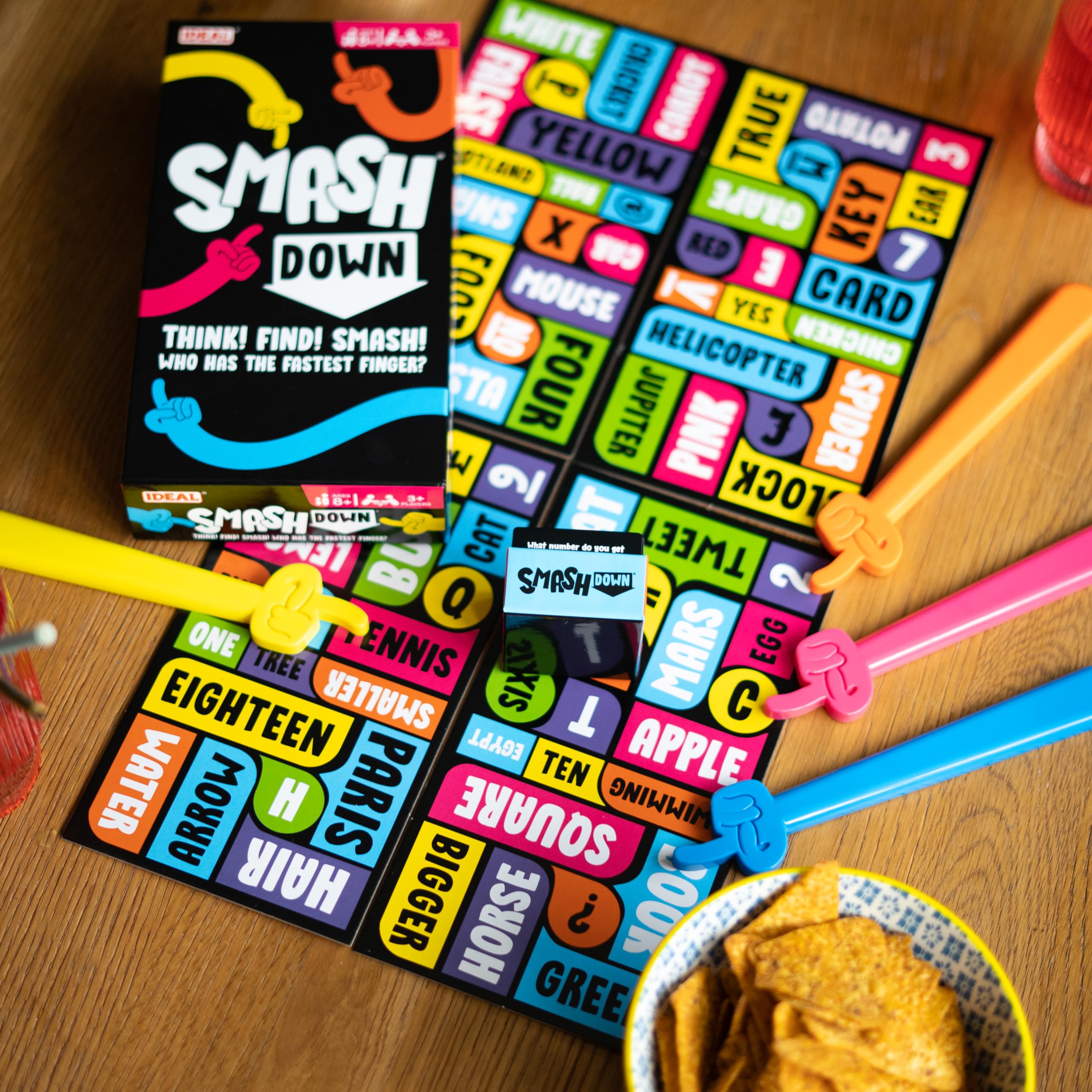 Ideal Smash Down: Think! Find! SMASH! Fast-Paced Trivia Party Game 7