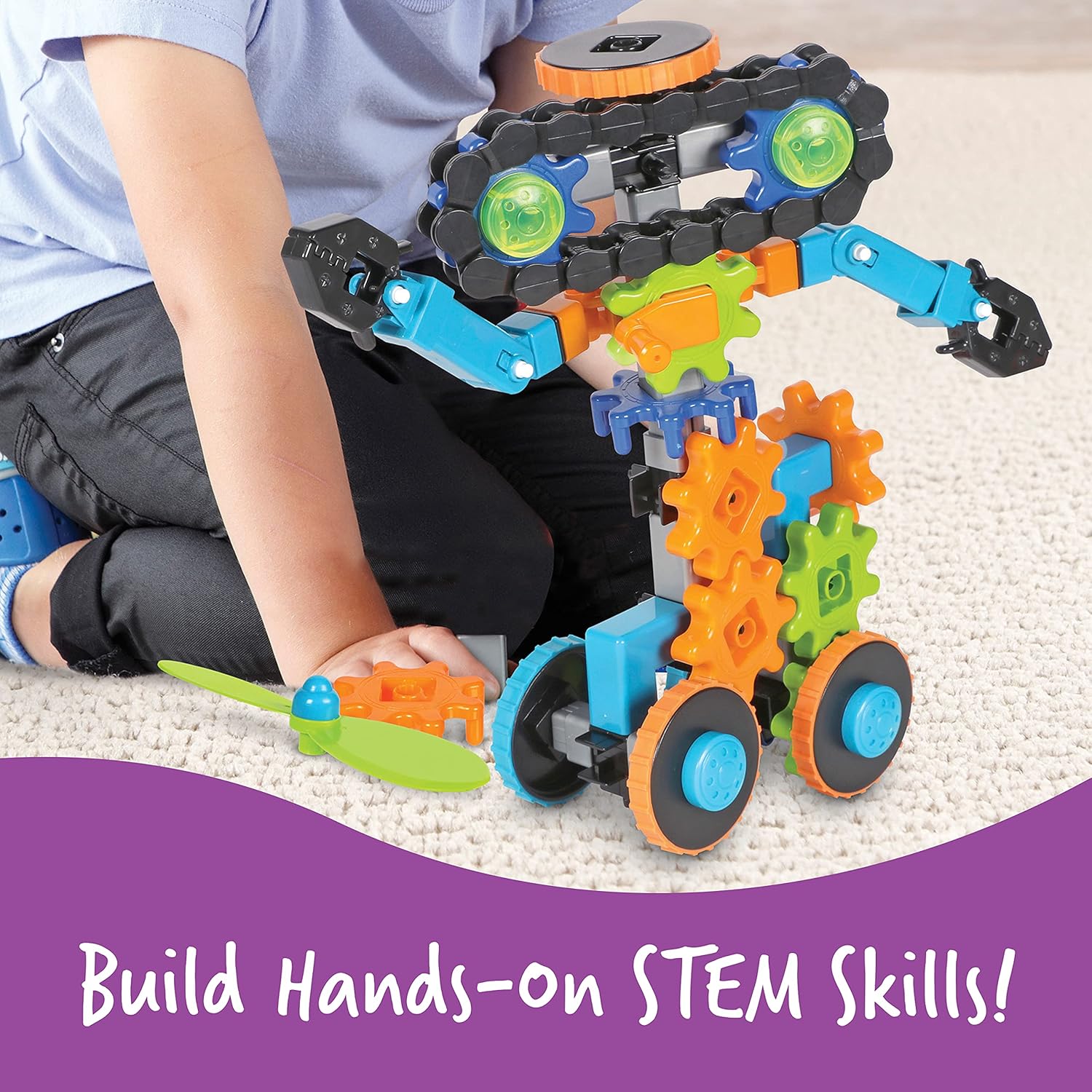 Learning Resources Gears! Gears! Gears! Robots in Motion - STEM Building Set for Kids Ages 5+ 7