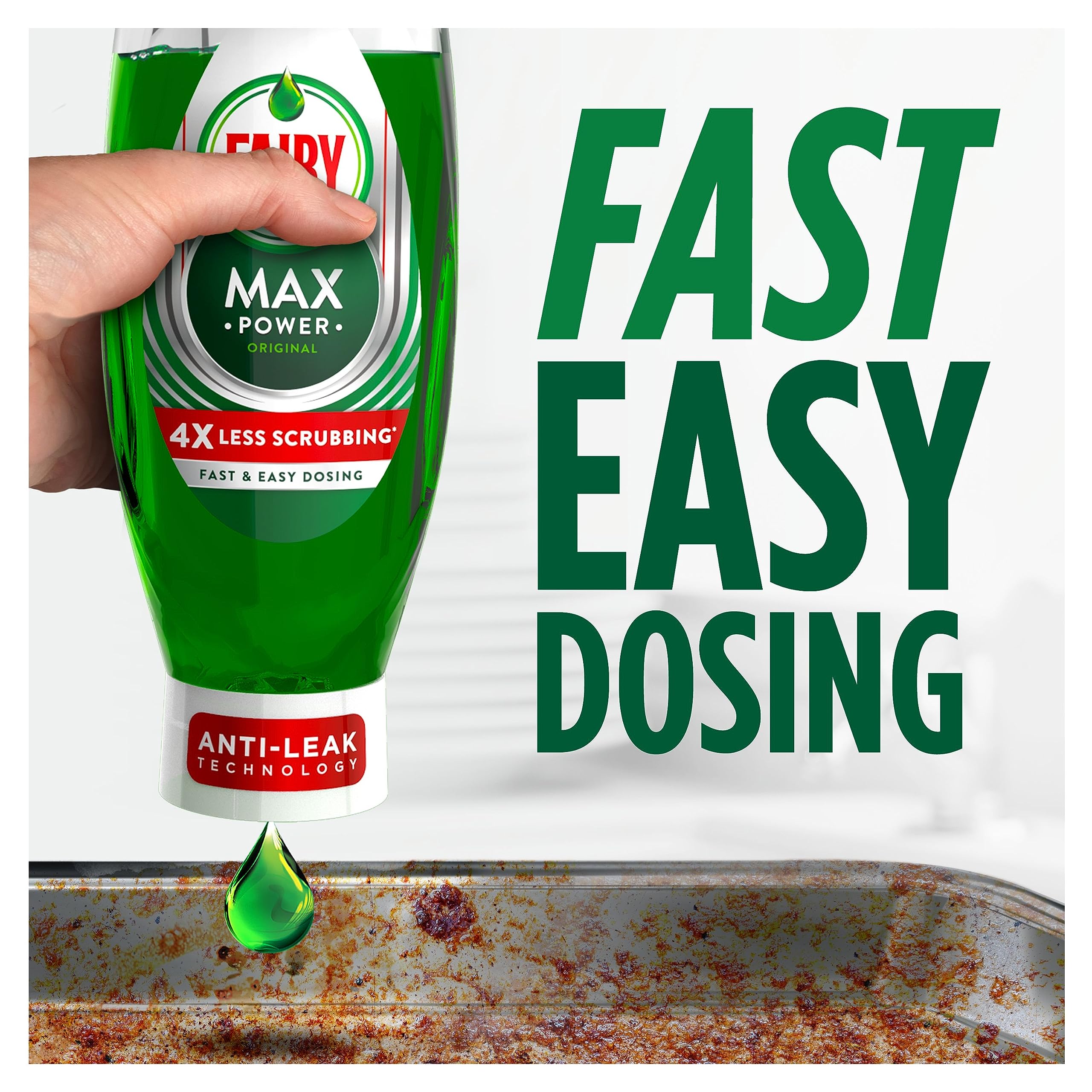 Fairy Max Power Washing Up Liquid 730ML - Easy and Effortless Cleaning for Greasy Pots and Pans 10