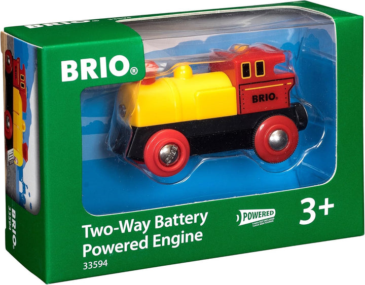 BRIO World Two Way Battery Powered Engine Train - Forward/Reverse Motion for Kids 3+