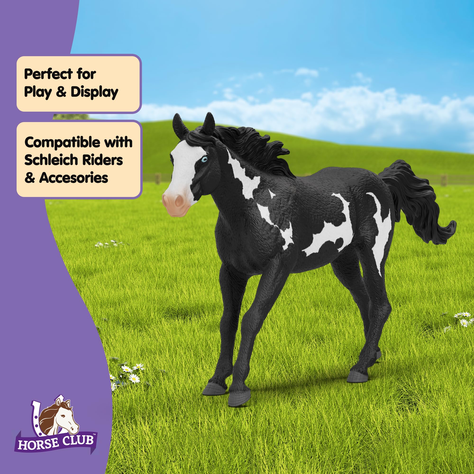Schleich HORSE CLUB Paint Horse Gelding Figurine 14900 | Ages 5+ | Plastic 5
