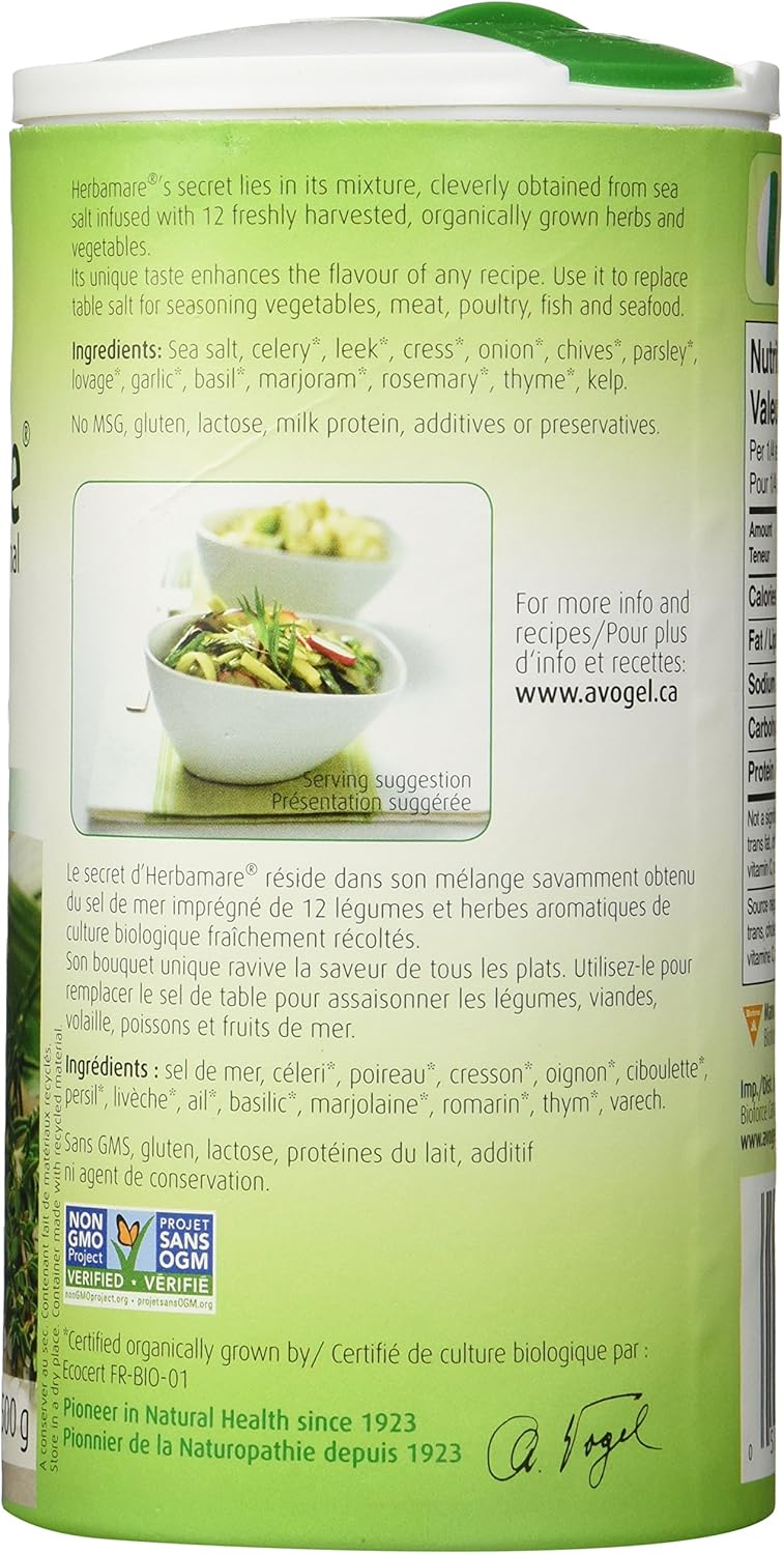 A.Vogel Herbamare Original Seasoning Salt with 12 Organic Herbs & Vegetables | 500g 4