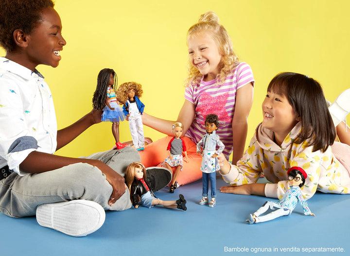CREATABLE WORLD GGG54 Kit de Personaje de Lujo - Pelo Liso Negro