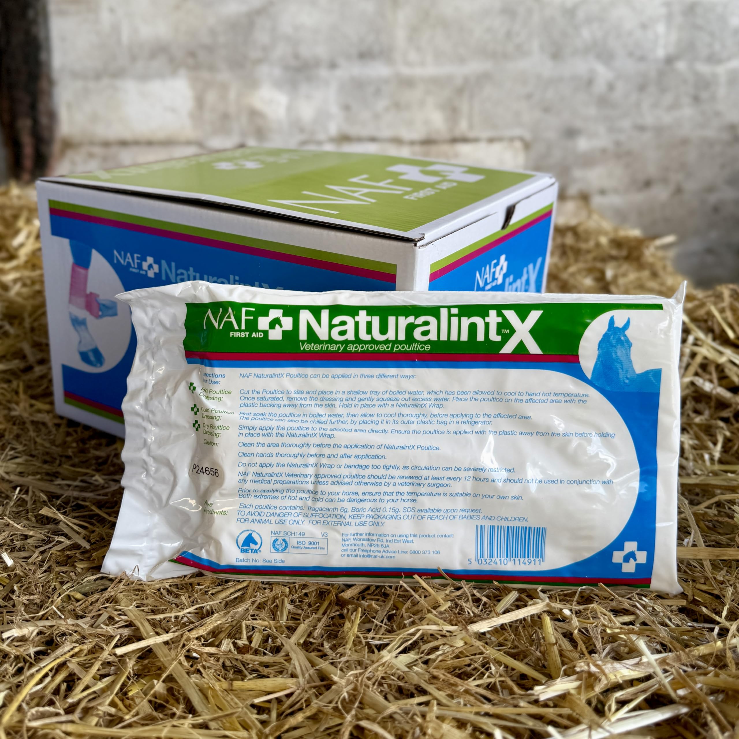 NAF NaturalintX Poultice Single - Veterinary-Approved Equine Wound Care | 49g 3