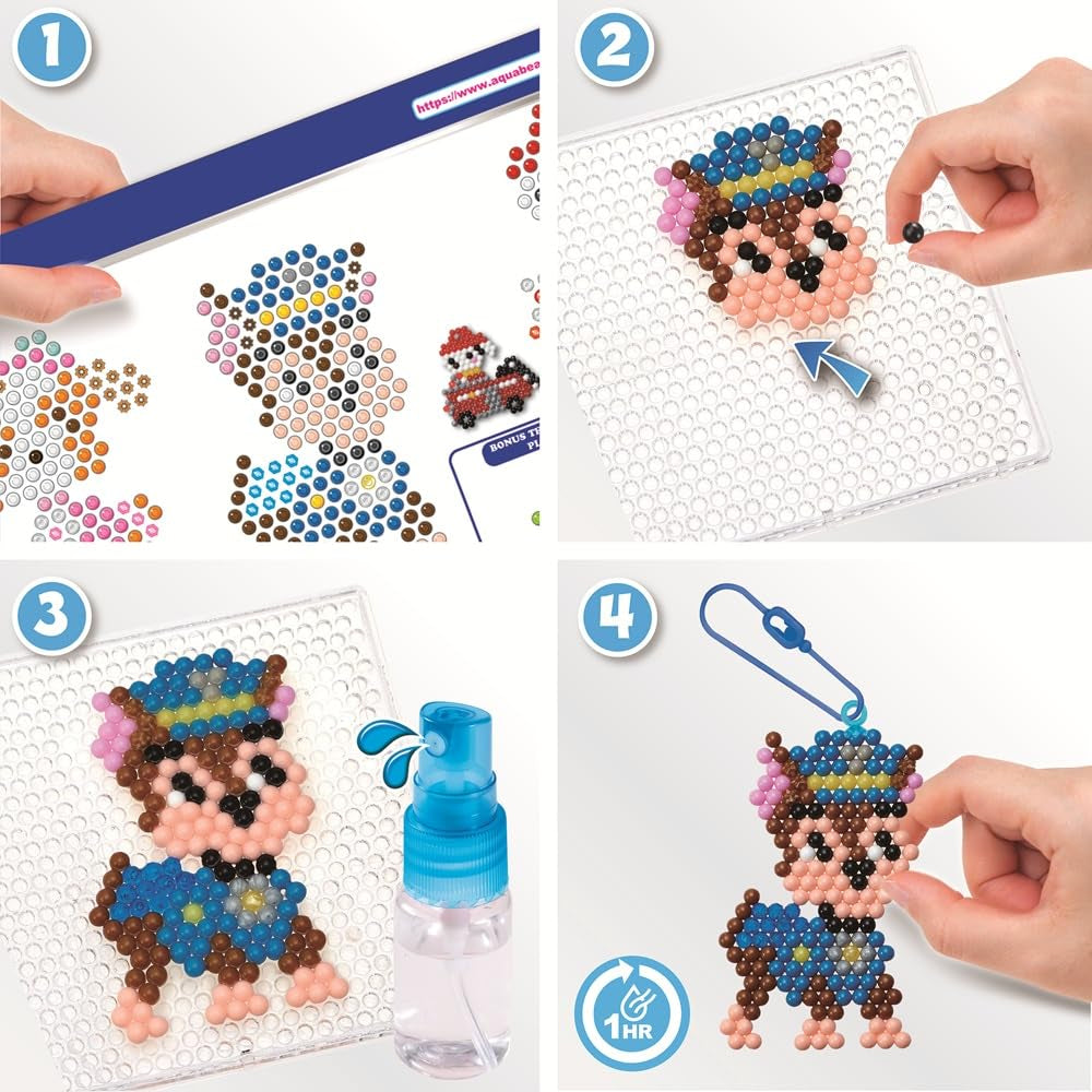 Aquabeads Paw Patrol Keychain Craft Kit - 600 Beads & Accessories for Kids 4+ 4