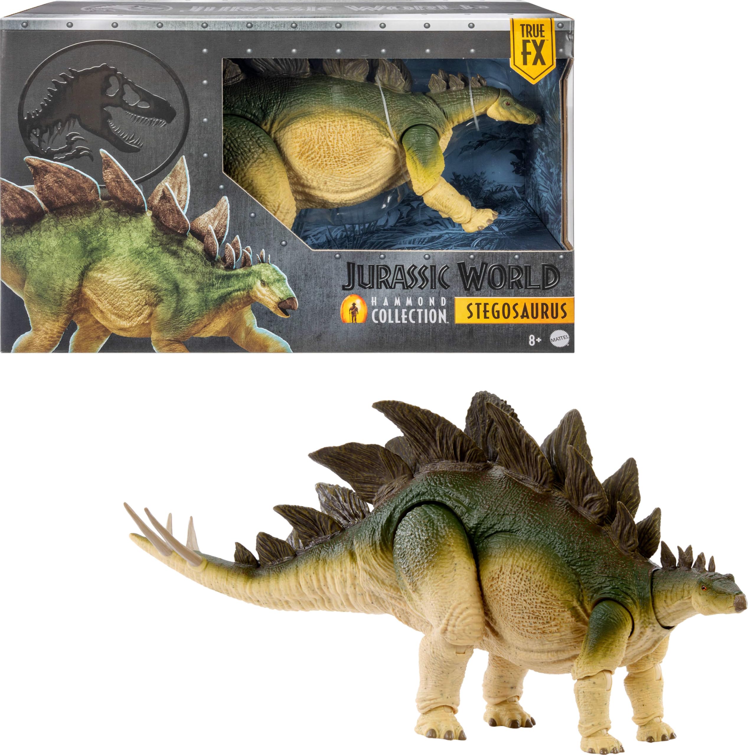 Mattel Jurassic World Hammond Collection Stegosaurus Action Figure | 20.75 cm | 15 Points of Articulation