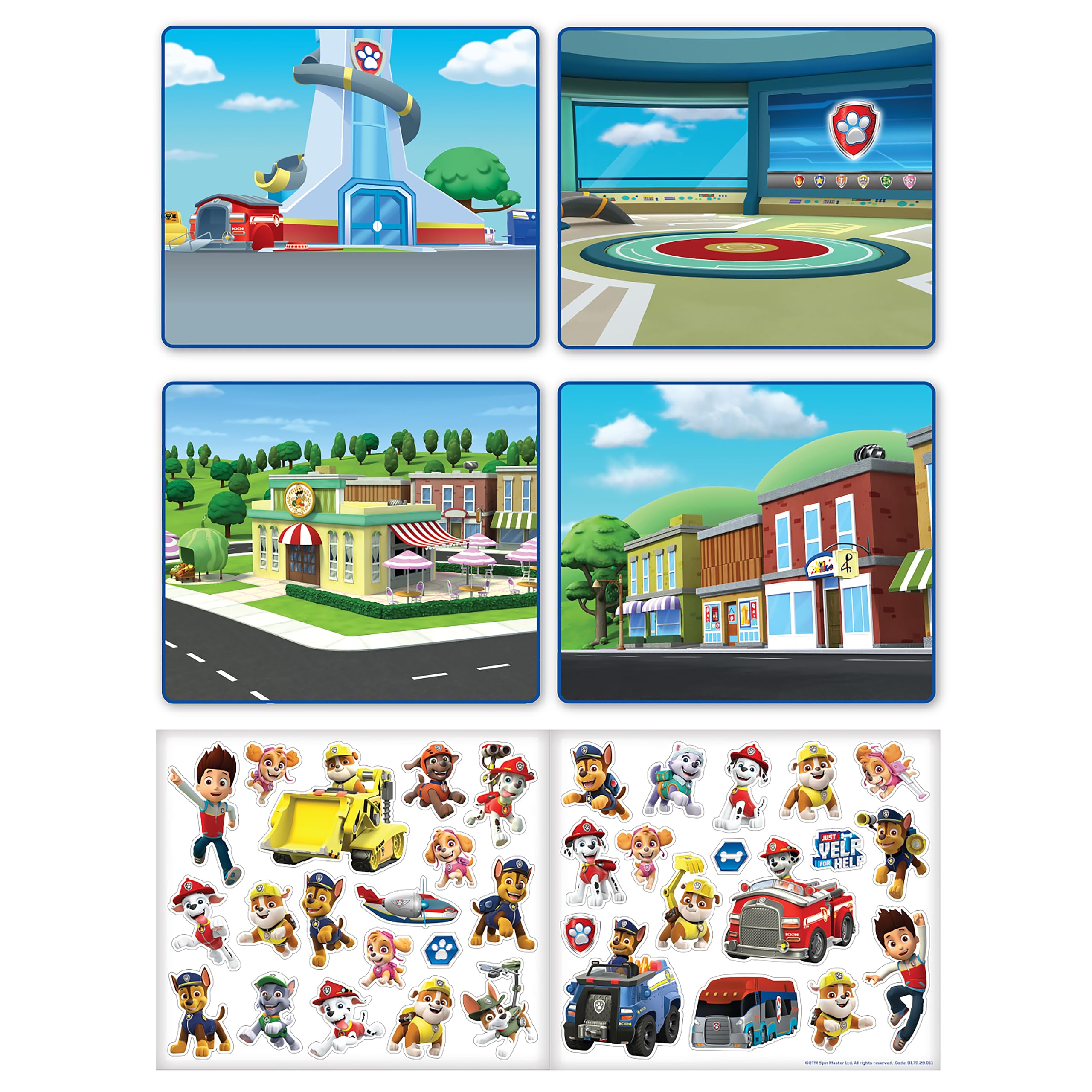 Paper Projects Paw Patrol Activity Set - Includes 6 Scenes & Reusable Stickers | Travel Pack 2