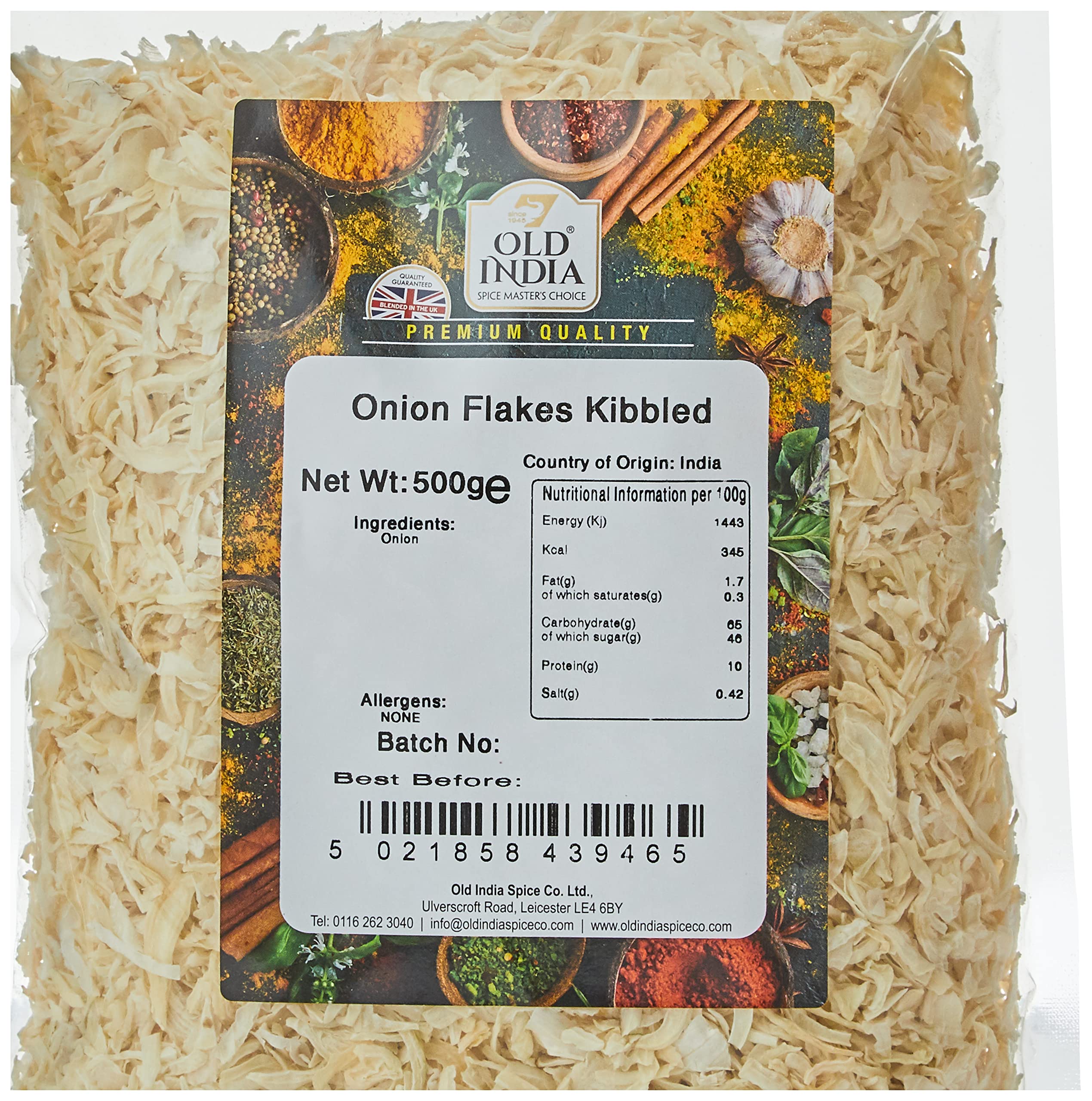 Old India Kibbled Onion Flakes - 100% Natural Dried Vegetable | 500g 2