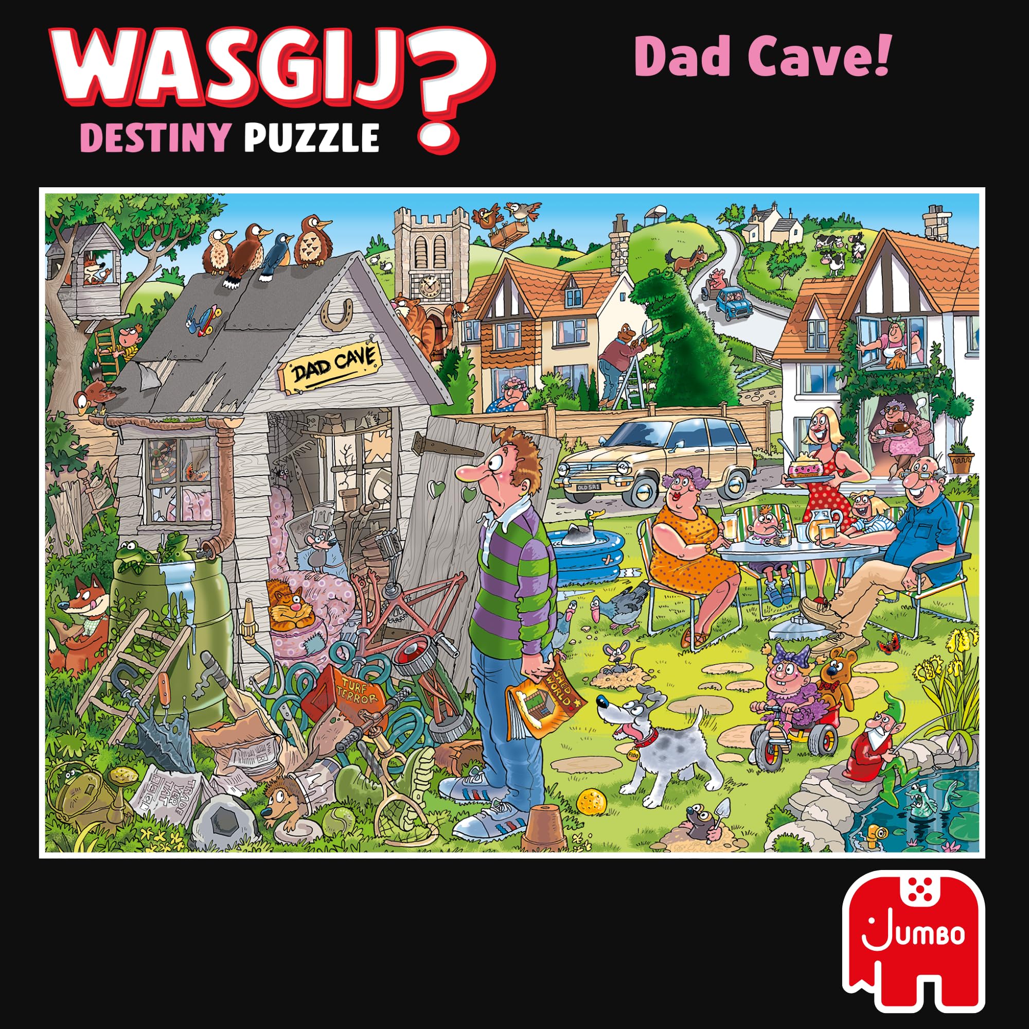 Wasgij Destiny 28: Dad Cave - 1000 Piece Puzzle for Adults 16
