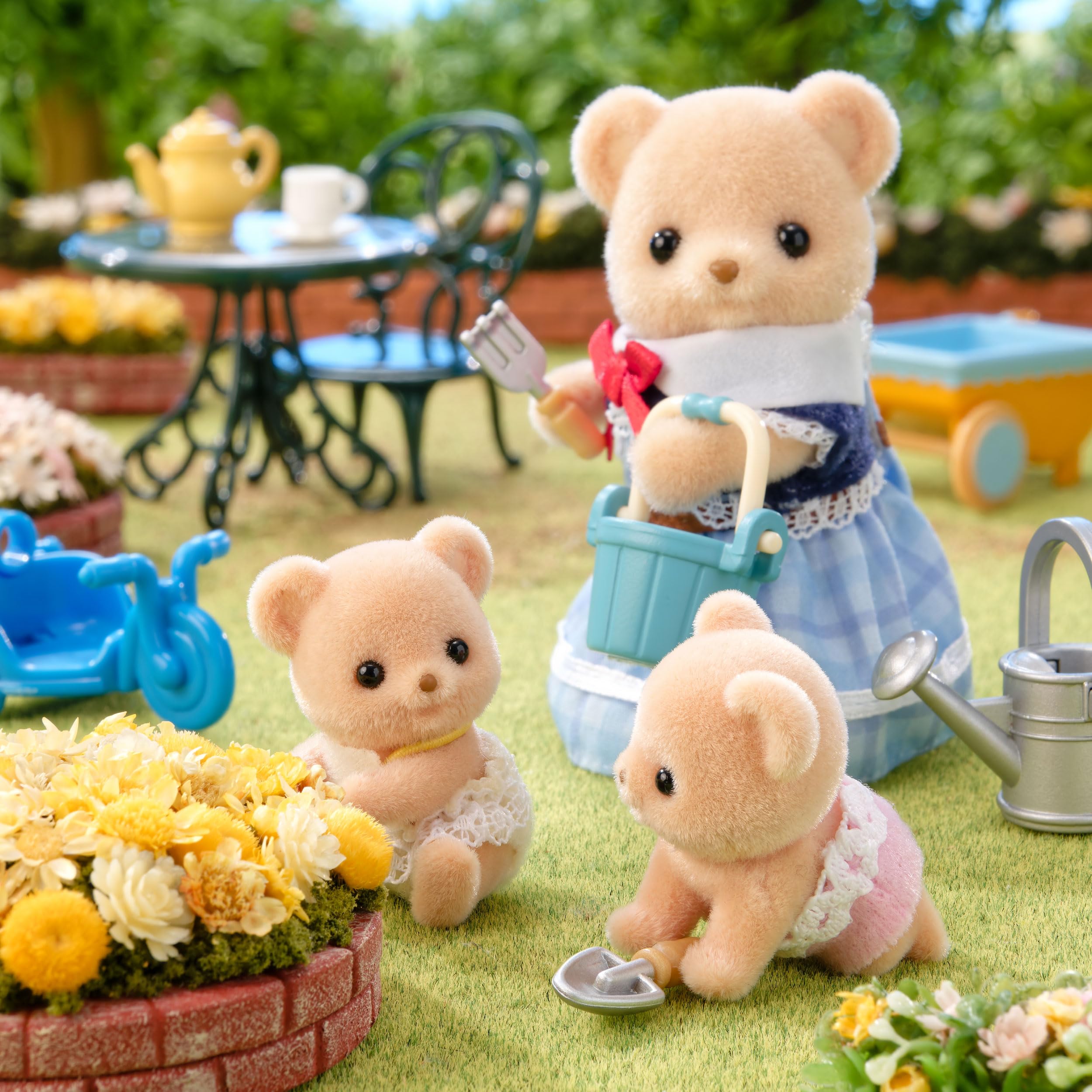 Sylvanian Families Biscuit Bear Twins with Tricycle Playset | Ages 3+ 6
