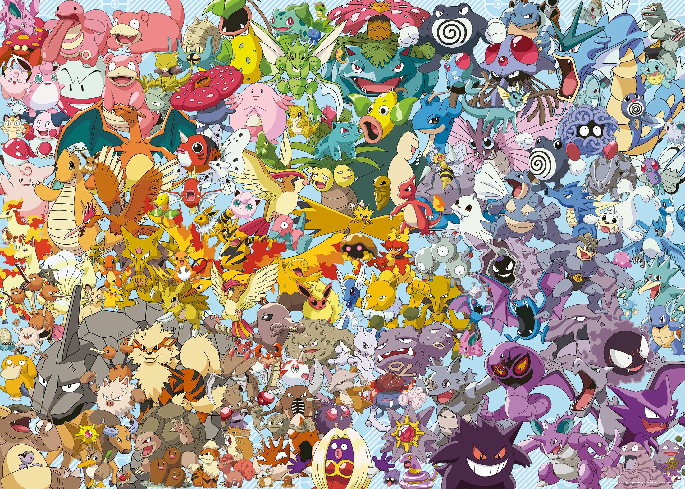 Ravensburger Pokémon Challenge Edition 1000 Piece Jigsaw Puzzle - Ages 12+