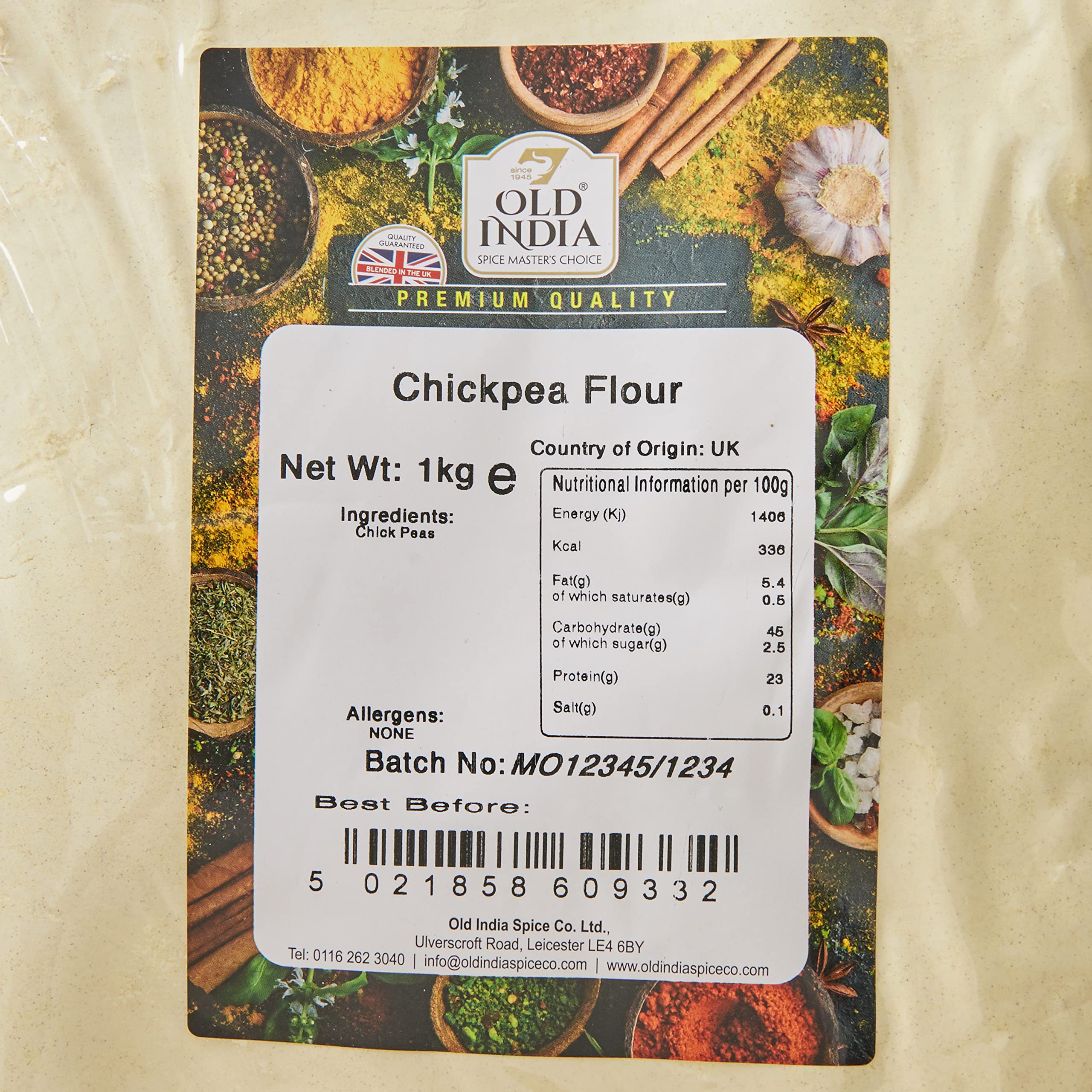 Old India Chickpea Flour - 100% Natural, Additive Free | 1 kg Bag 2