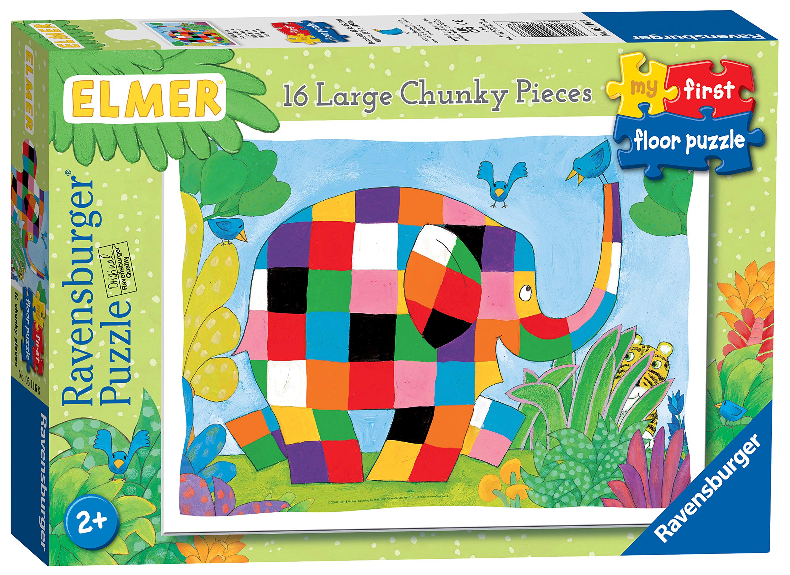 Ravensburger Elmer My First Floor Puzzle - 16 Piece Kids Puzzle for Toddlers 2+ 8