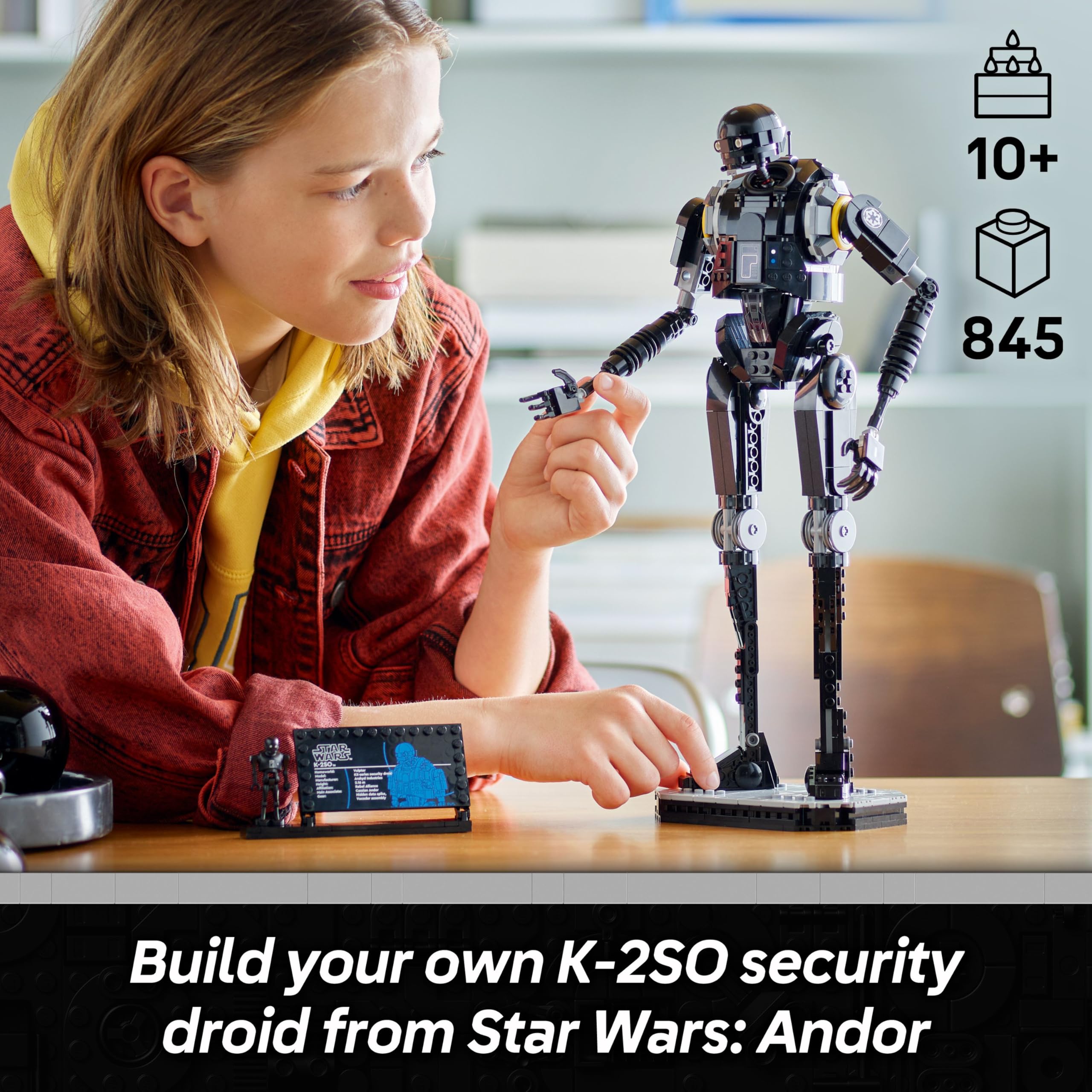 LEGO Star Wars 75434 K-2SO Security Droid Figure | Buildable Display Model for Ages 10+