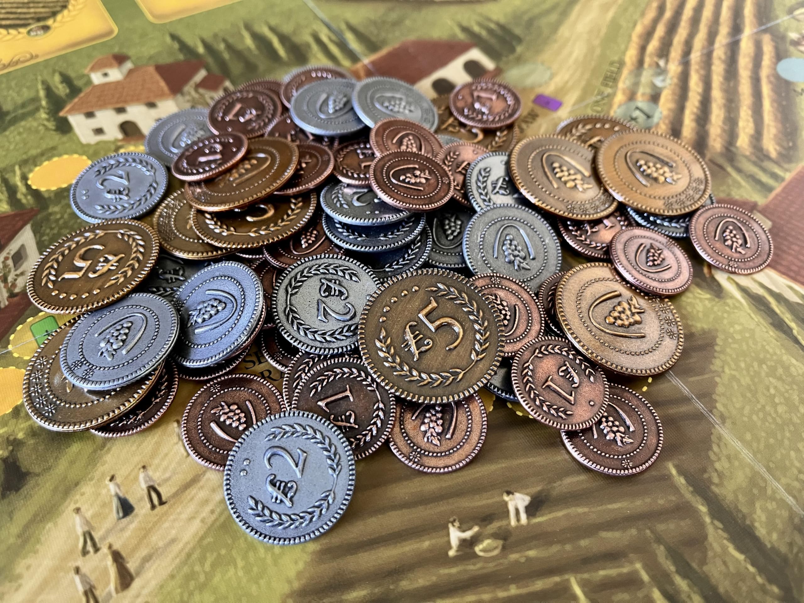 Stonemaier Games Viticulture Metal Lira Coin Upgrade Pack 7