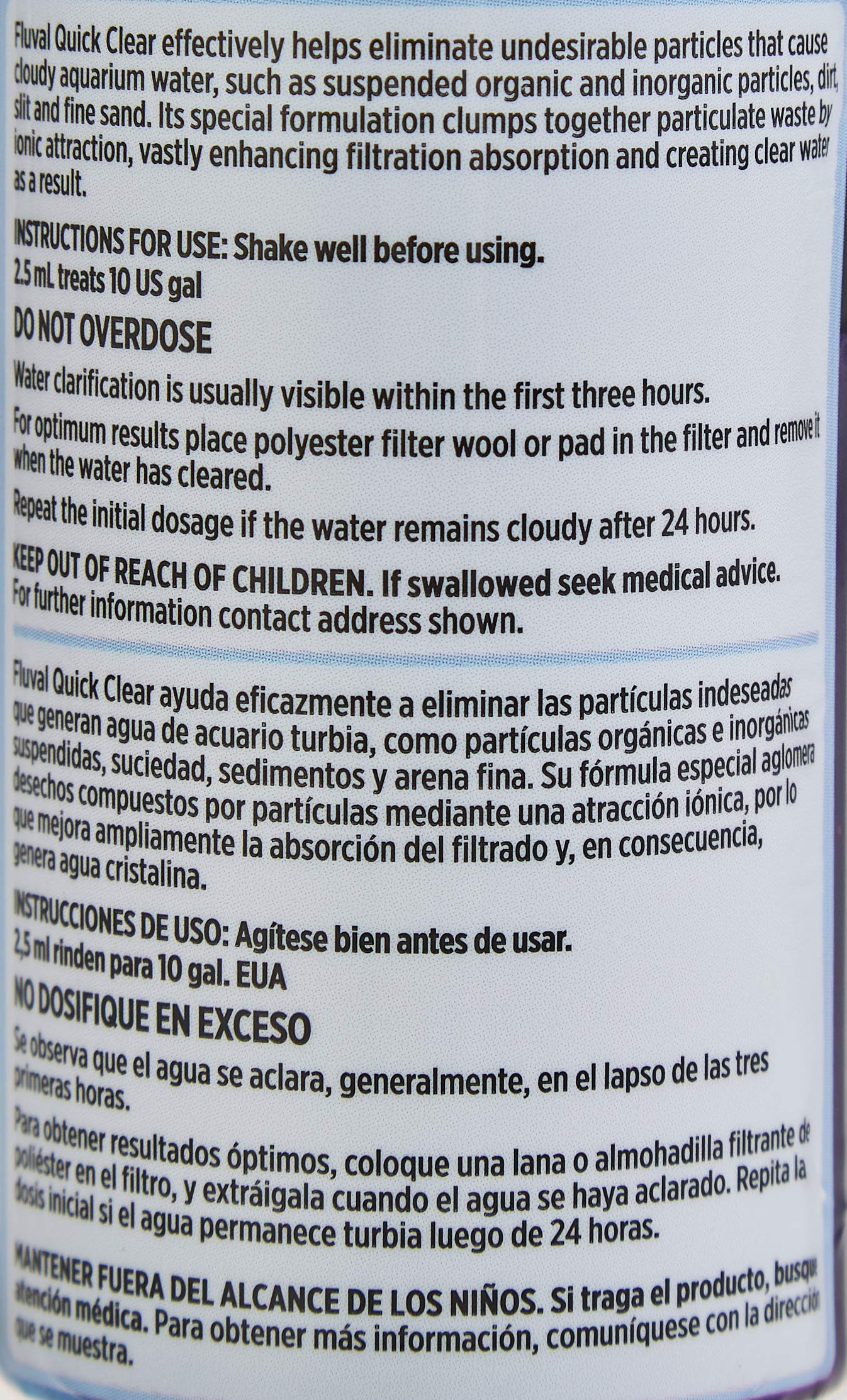Fluval Quick Clear Water Treatment for Freshwater Aquariums | Clears Cloudy Water in 1-3 Hours | 120ml Liquid 4