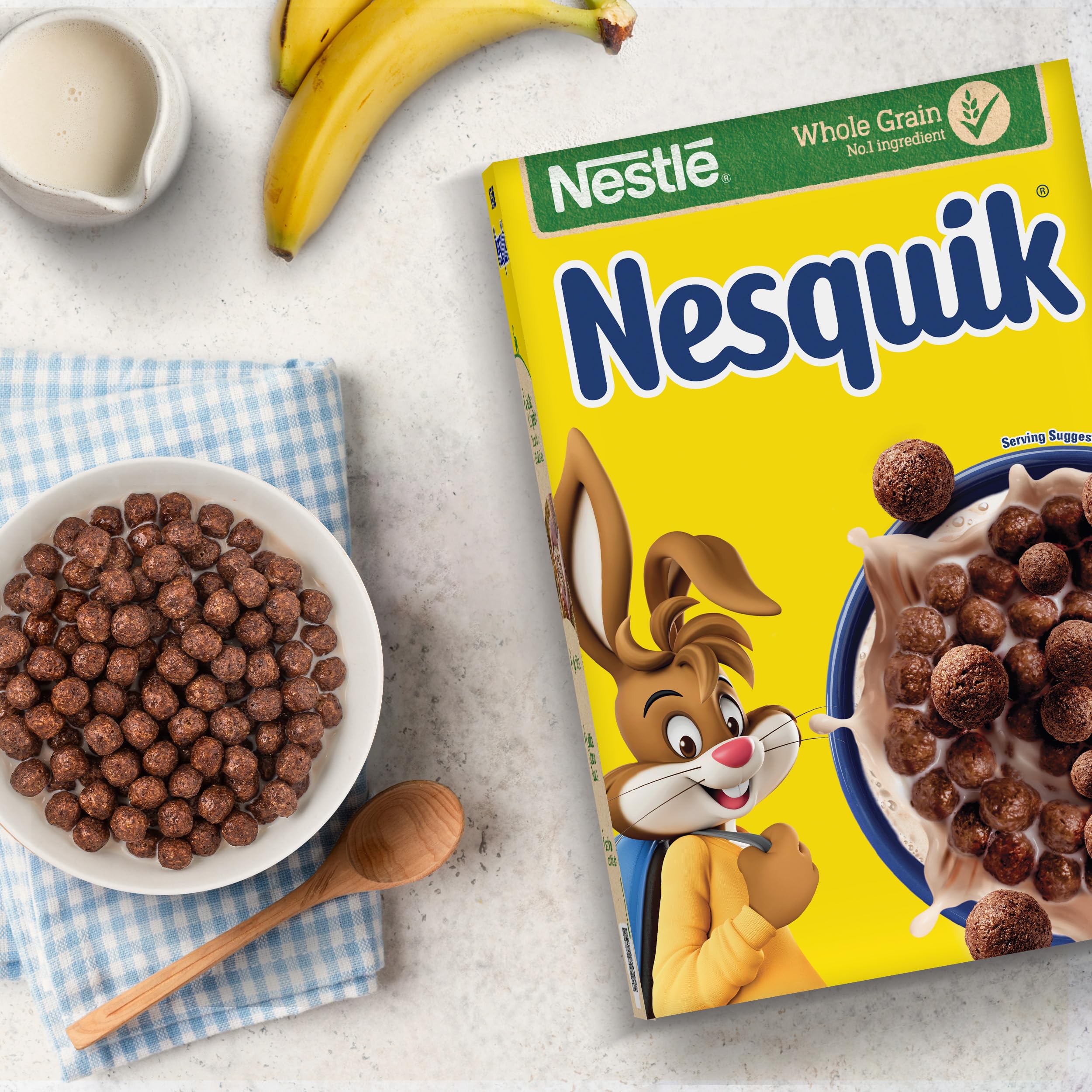 Nestlé Nesquik Chocolate Cereal - Made with Wholegrain Wheat | 375g 3