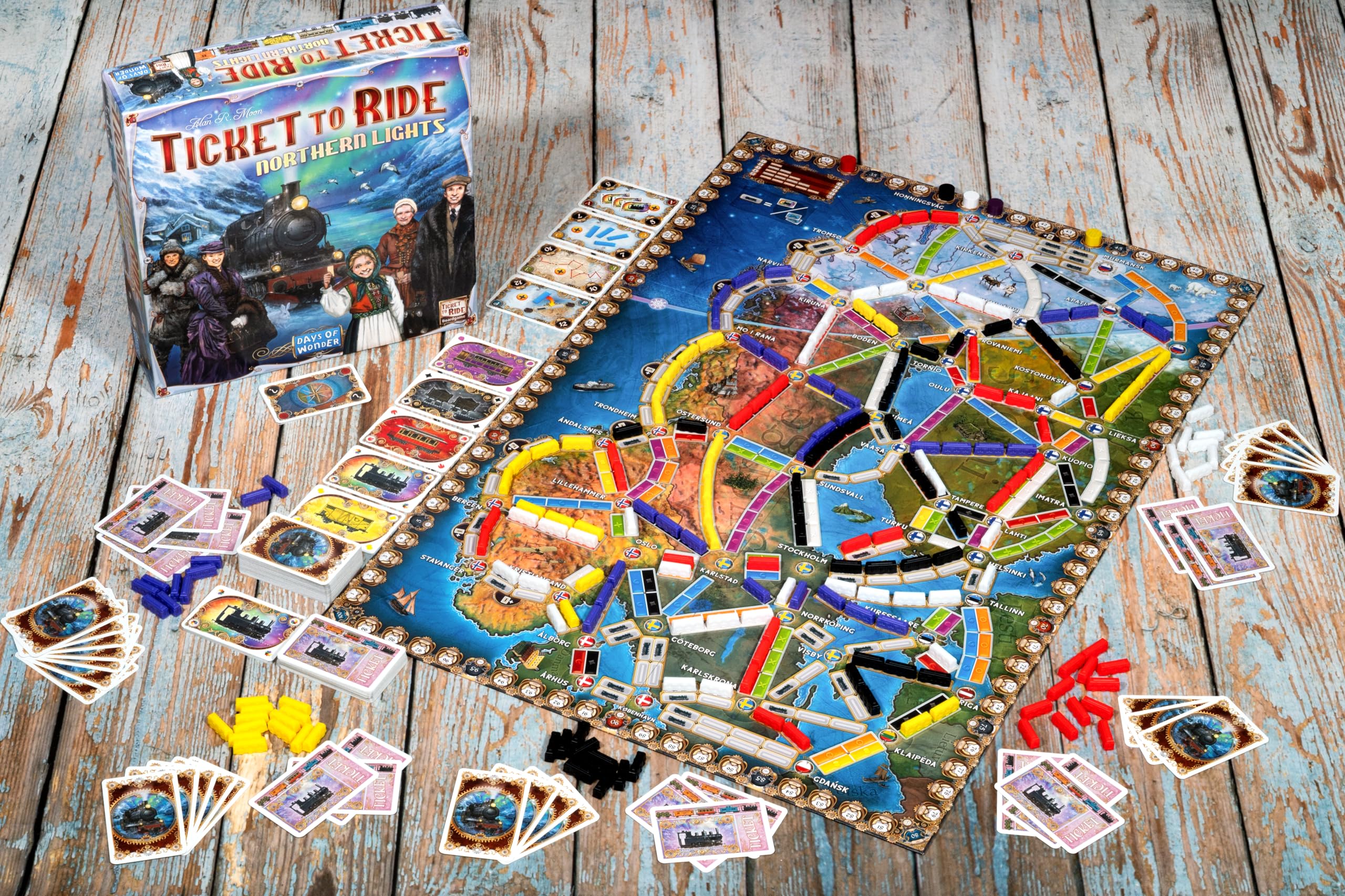 Asmodee Ticket to Ride - Northern Lights Board Game | Ages 8+ | 2-5 Players | 60 Min 5