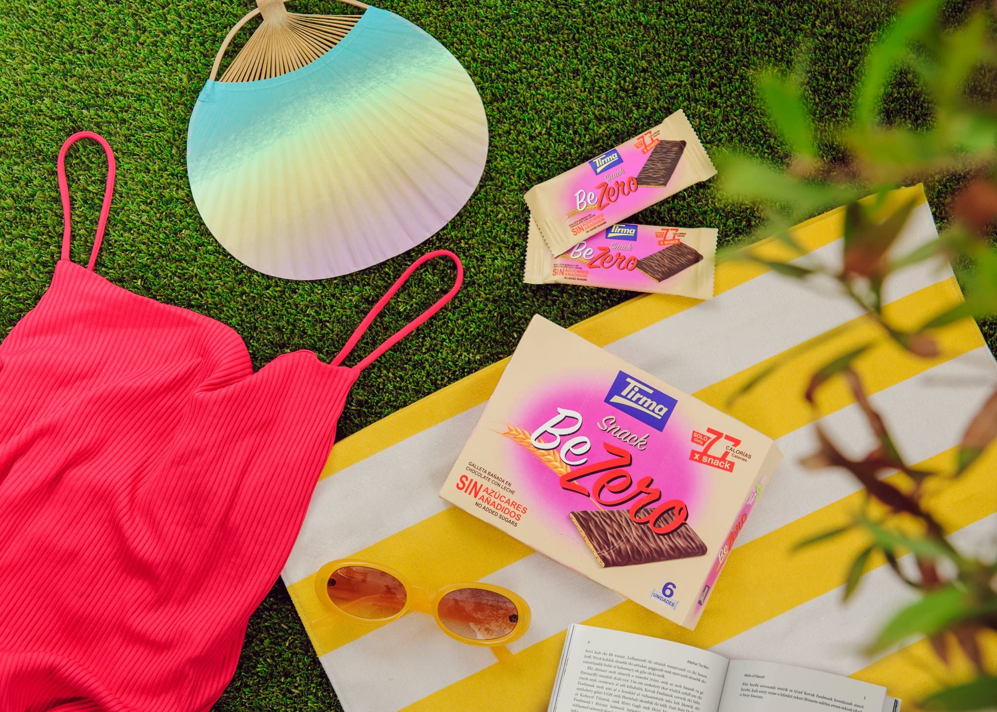 Tirma BeZero Milk Chocolate Light Biscuits - Low Calorie, No Added Sugars, 6 Individually Wrapped Snacks 12