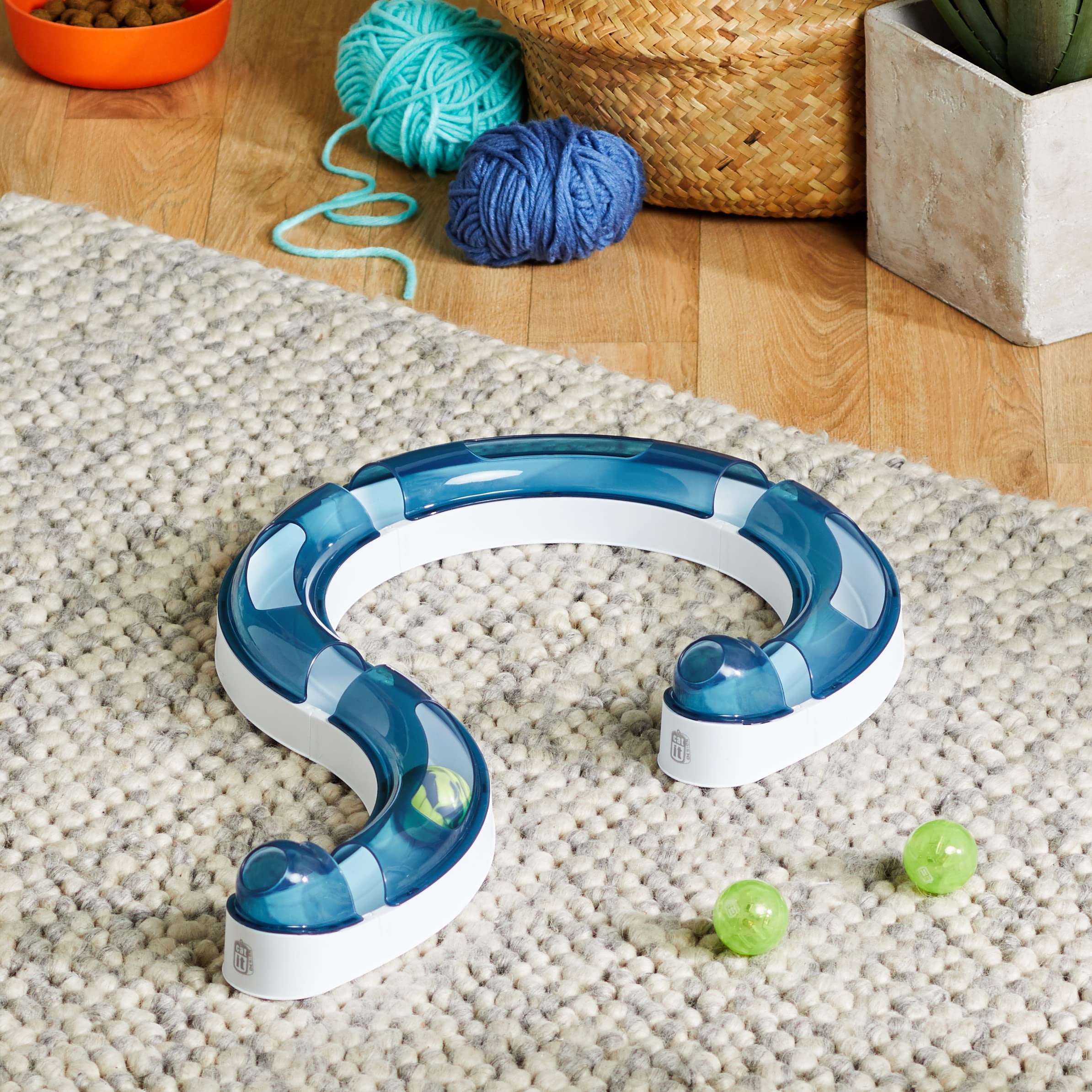 Catit Senses 2.0 Play Circuit Cat Toy - Peek-a-Boo Track | Enables 100+ Layouts | Plastic 2