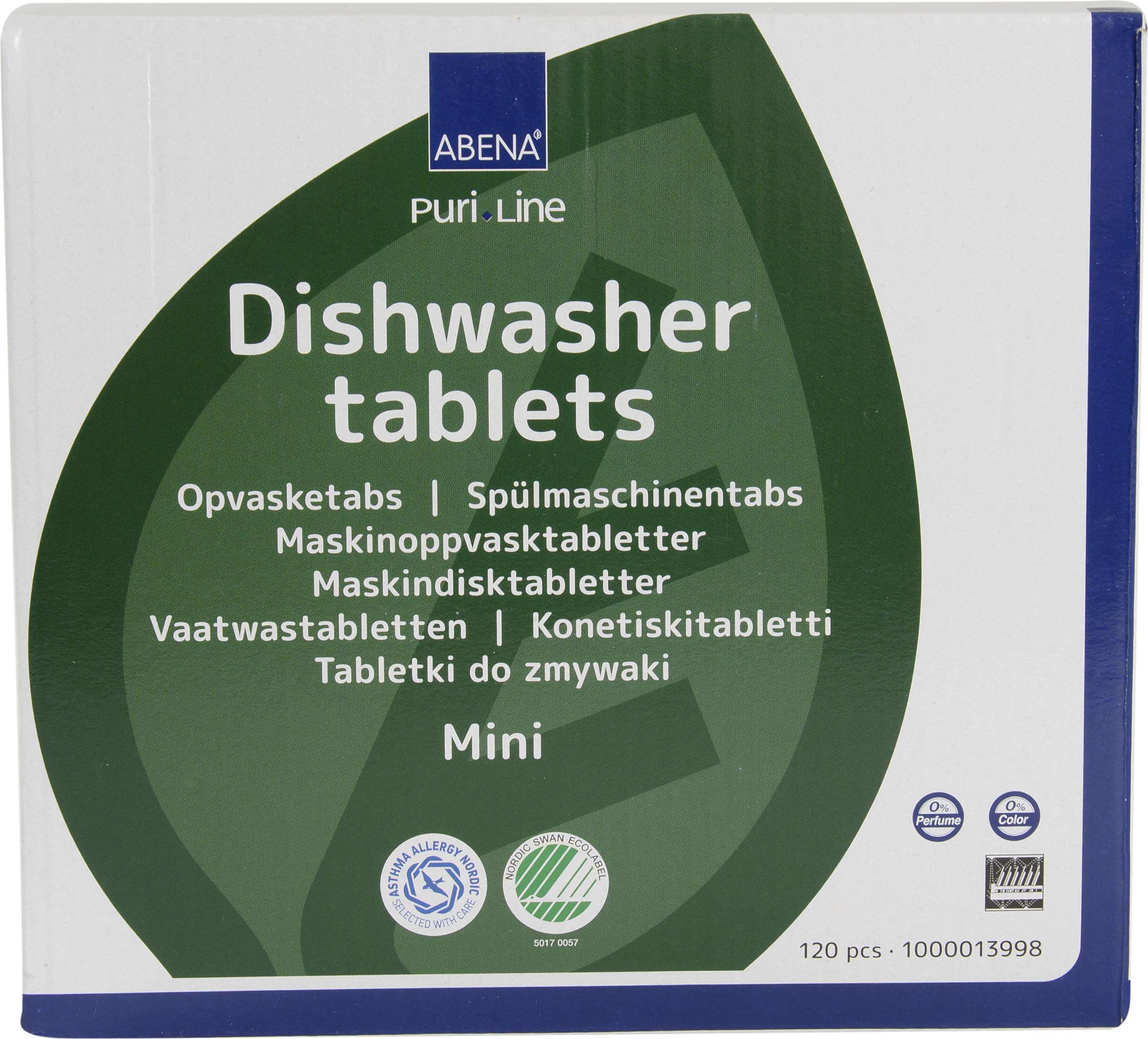 ABENA PuriLine Dishwasher Tablets - 120 Count Bulk Pack | Unscented | Phosphate Free 1