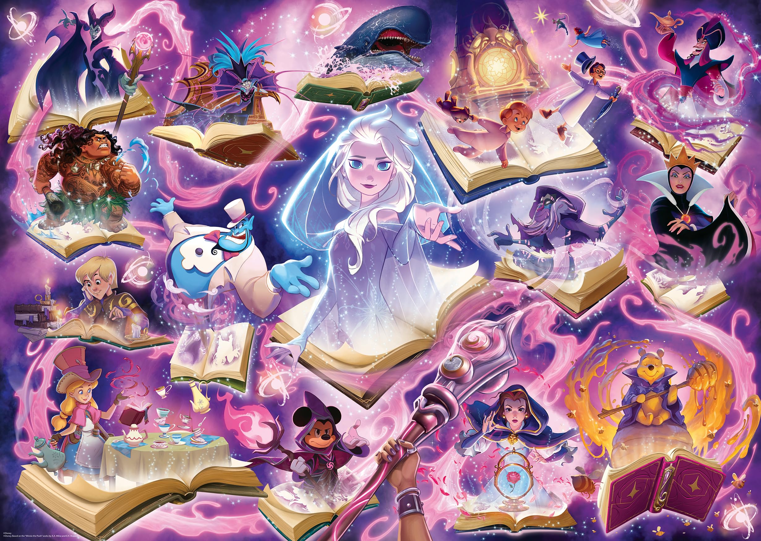 Ravensburger Disney Lorcana Glimmers of the Realm: Amethyst 1000 Piece Jigsaw Puzzle | 70 x 50cm 1