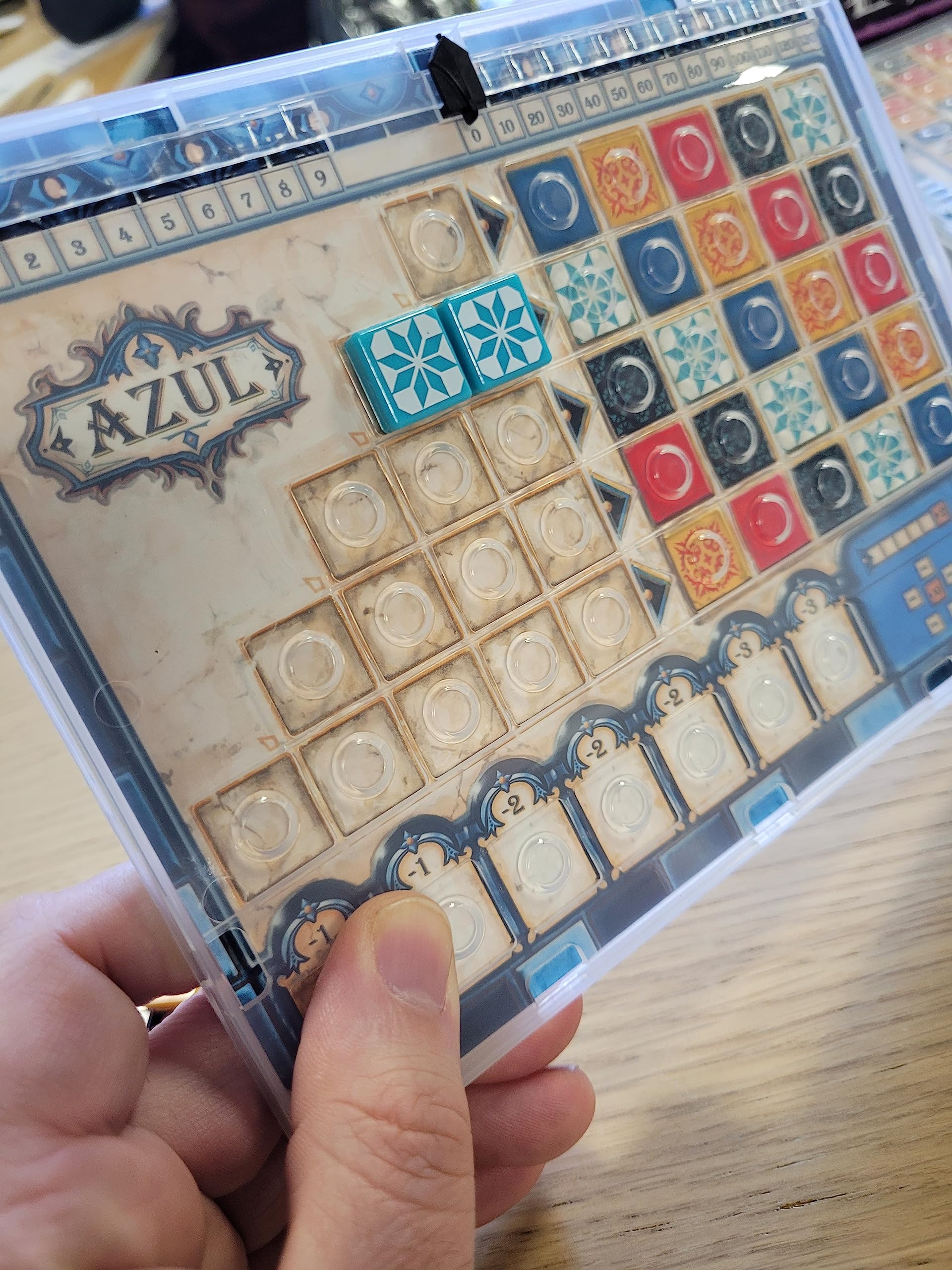 Azul Mini Tile Game by Plan B Games | Ages 8+ | 2-4 Players | 30-45 Min Playtime 3