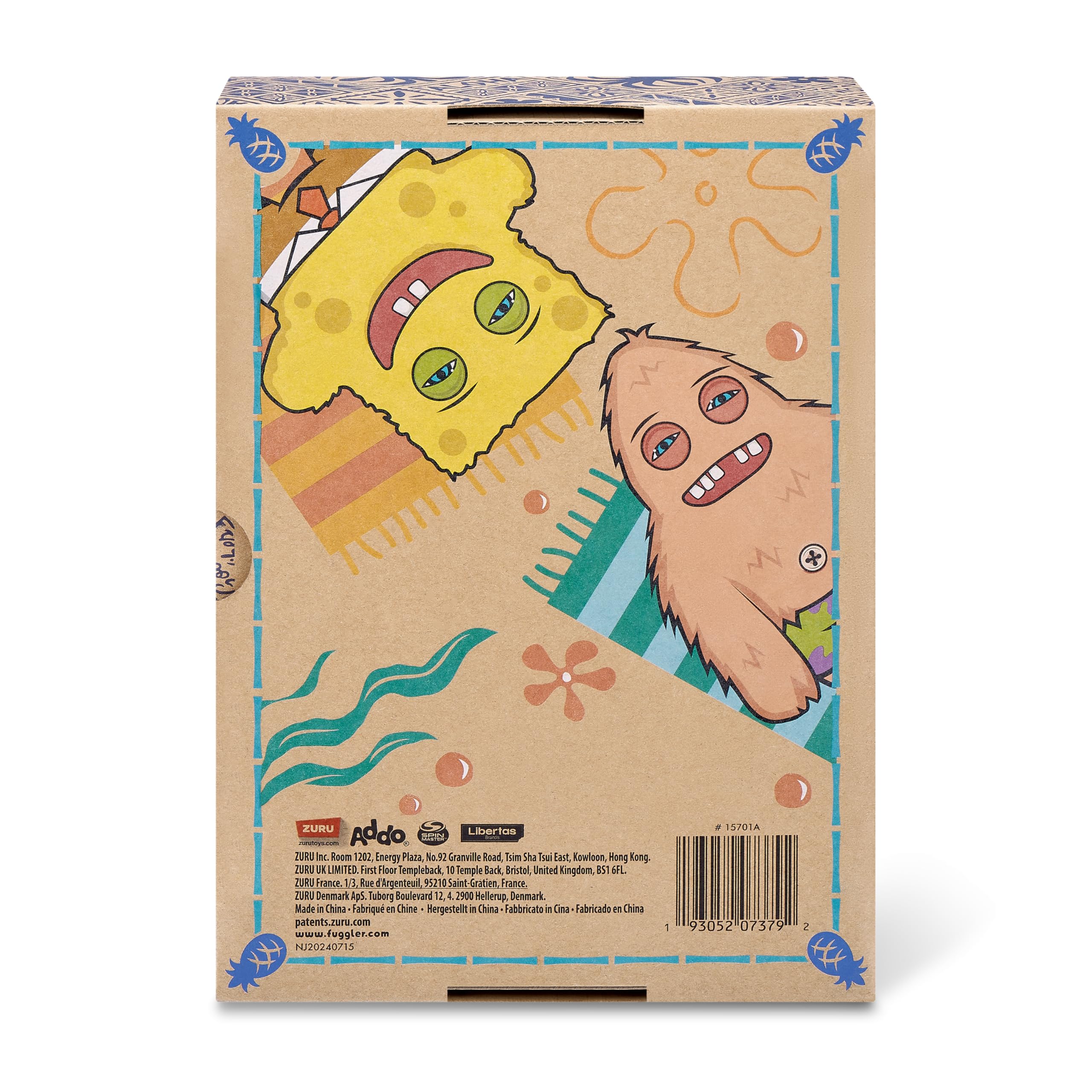 Fuggler x SpongeBob SquarePants 9-inch Plush Toy - Soft Funny Ugly Monster Plushie for Kids & Adults 7