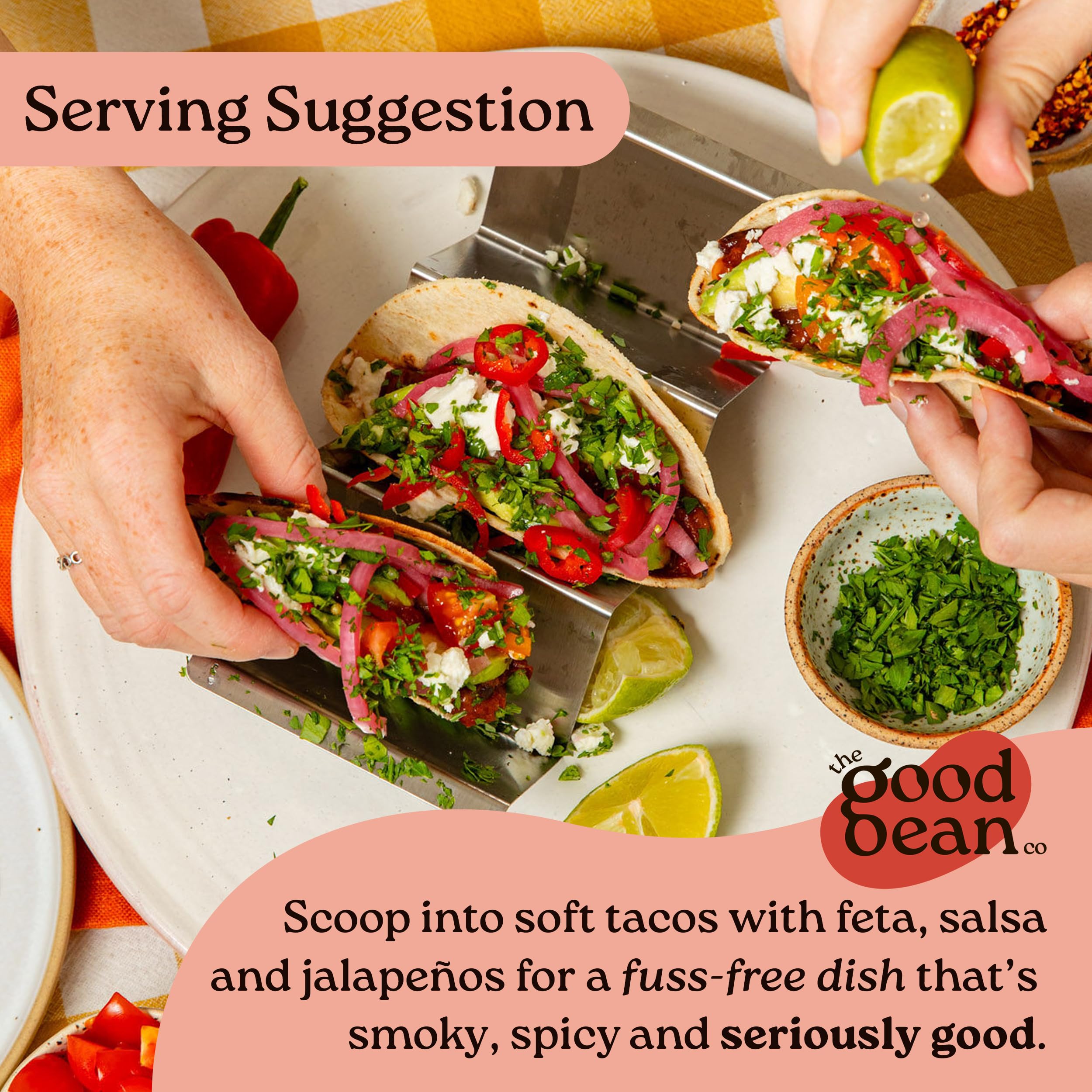 The Good Bean Co Mexican Baked Beans 350g - Spicy Black Beans in Smoky Chilli Sauce 7