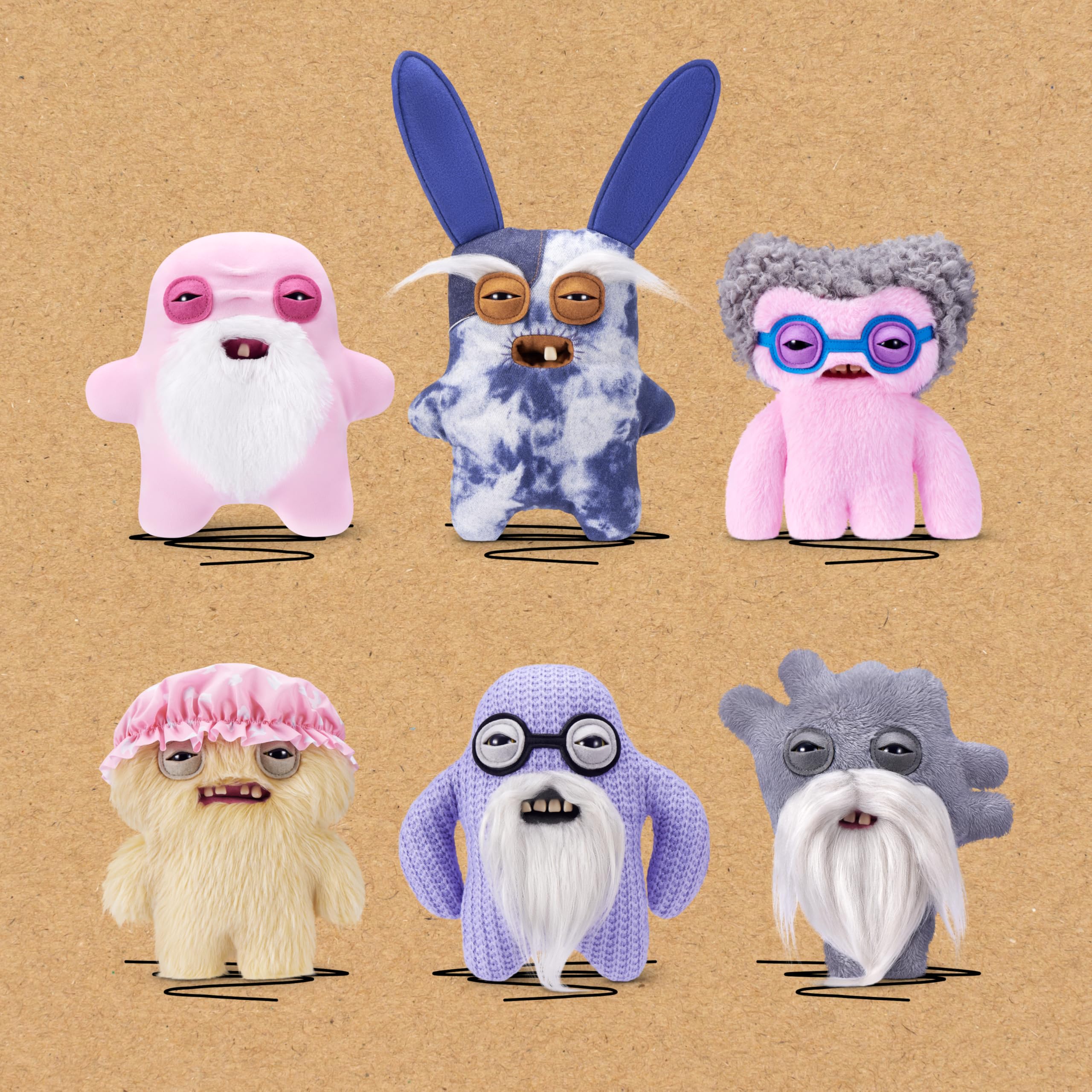 Fuggler Old Fogies 9-Inch Plush Toy (Oogah Boogah) | Human-Like Teeth | Collectible Stuffed Animal 4