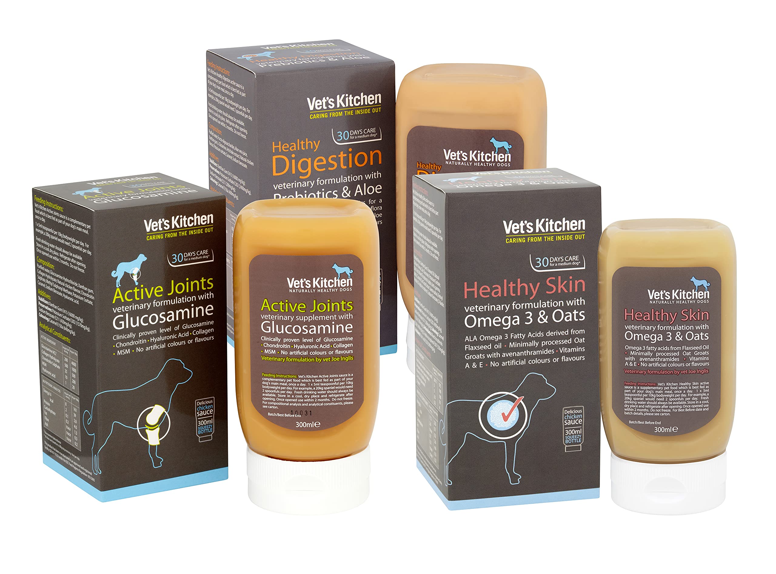Vet's Kitchen Digestive Care Supplement Sauce for Dogs - Chicken Flavour | Aids Digestion | 300ml 2