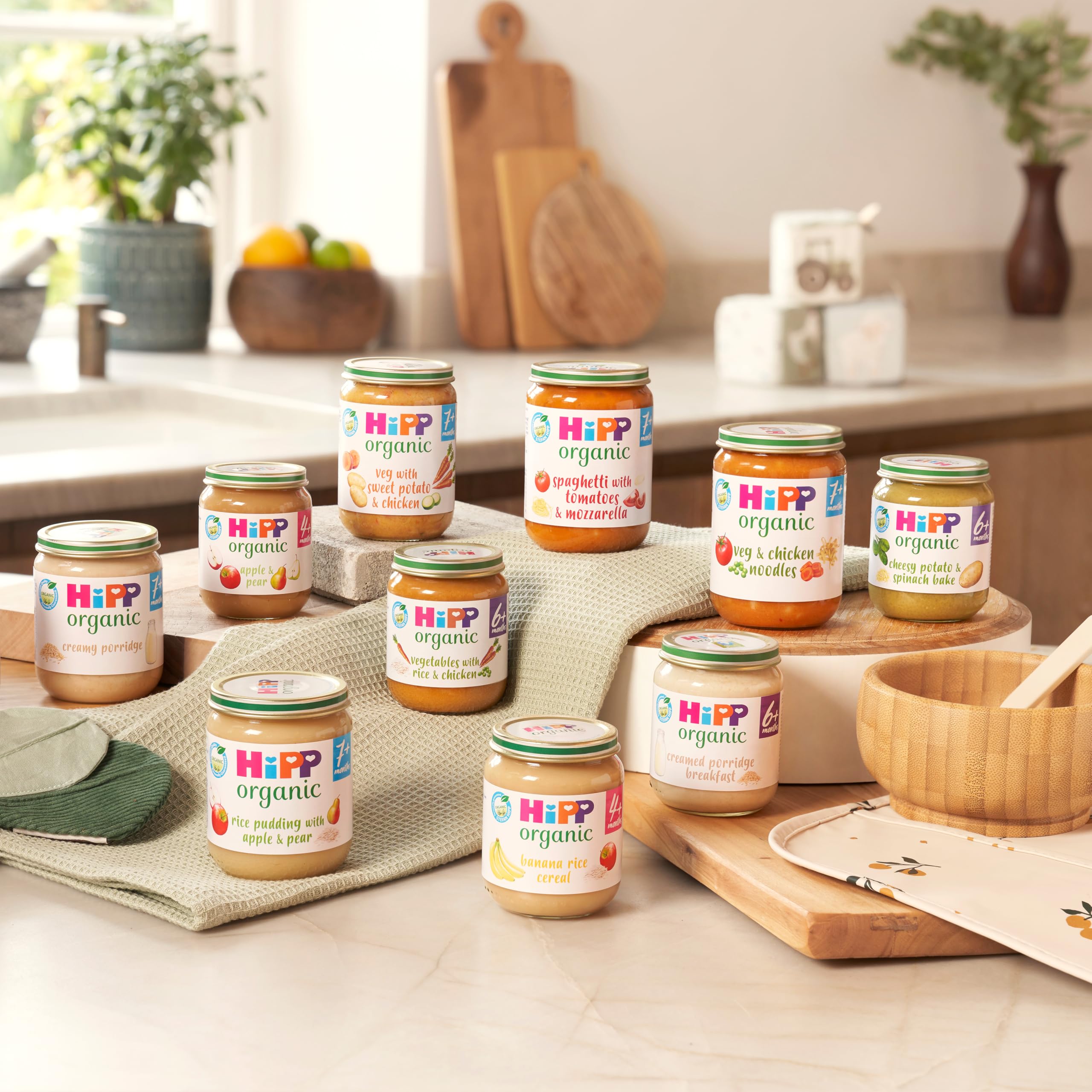 HiPP Organic Creamed Porridge Breakfast Baby Food Jar 6+ Months (6 x 125g) 9