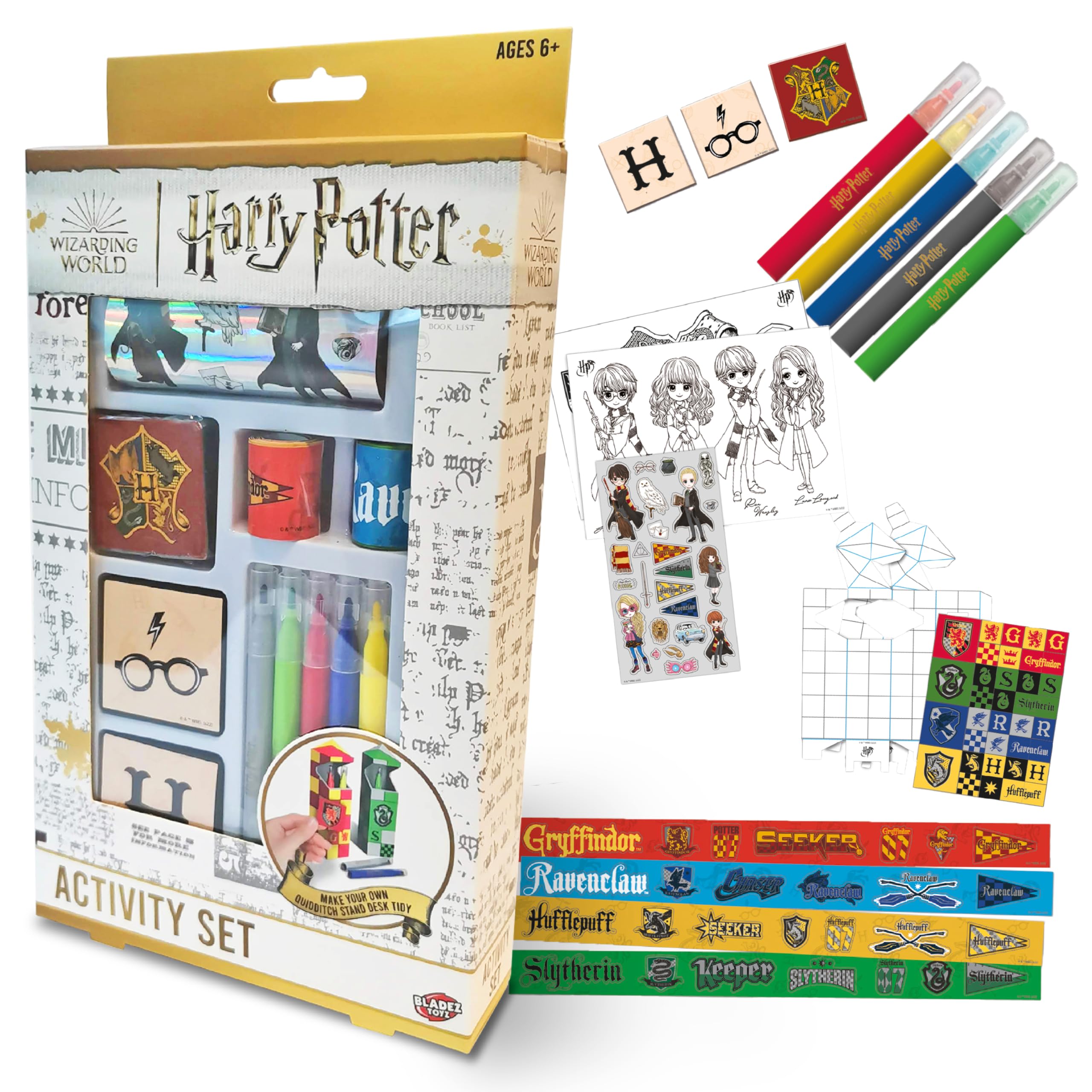 BLADEZ Harry Potter Activity Set - 150+ Pieces, Customizable Storage | Ages 3+