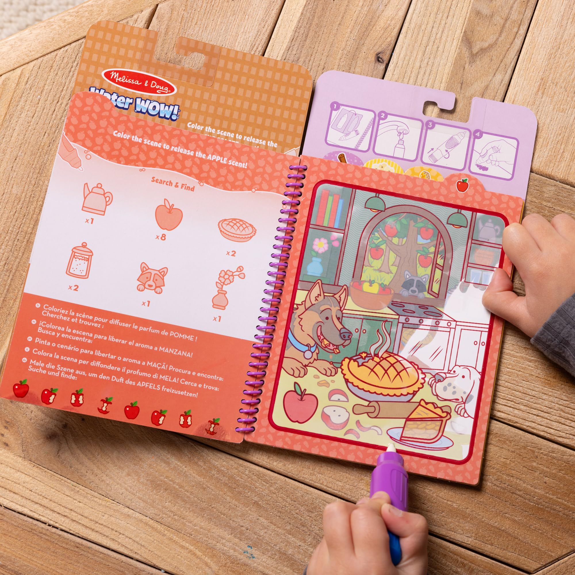 Melissa & Doug Water WOW! Treats - Mess-Free Scented Painting Activity Book for Kids Ages 3-6
