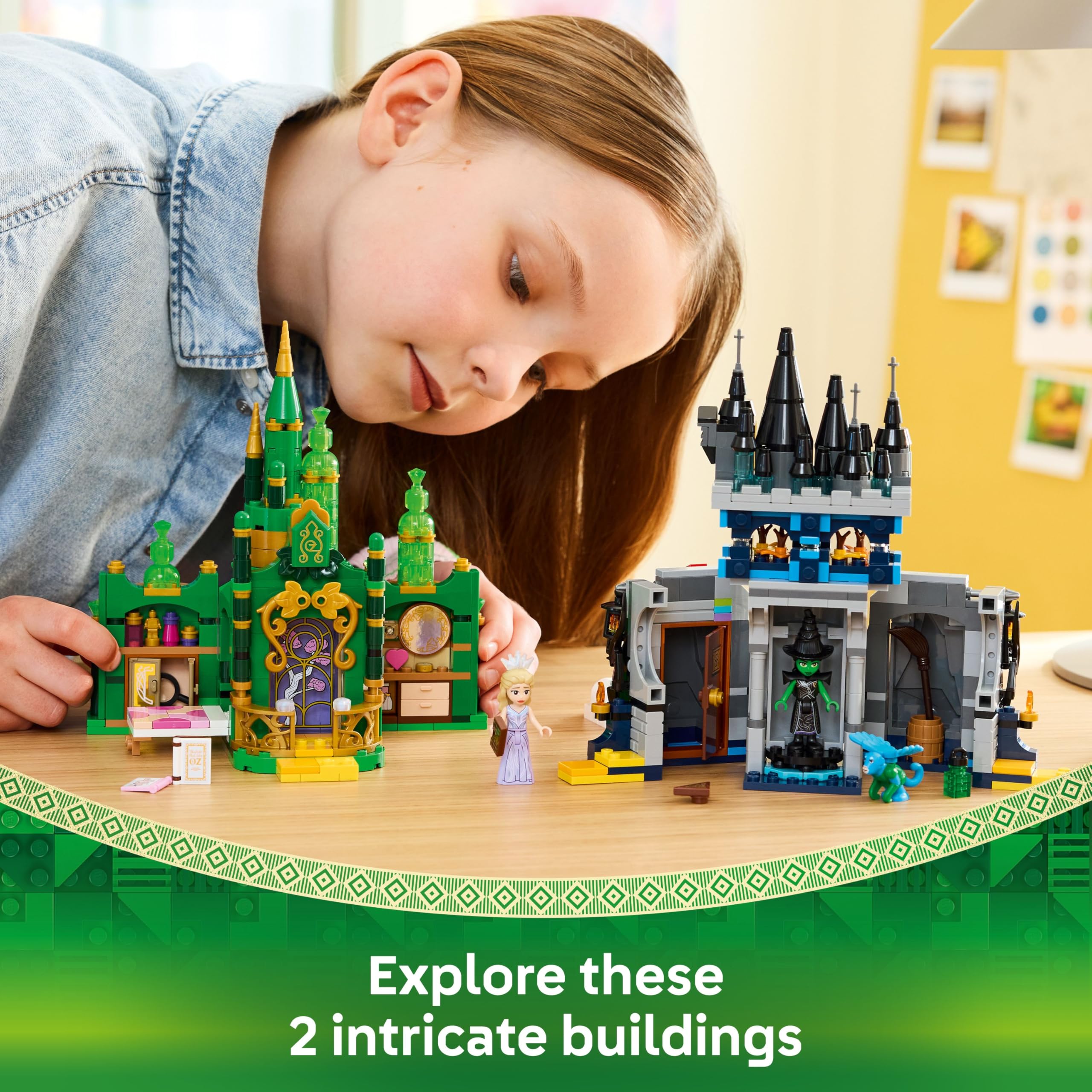 LEGO WICKED Emerald City & Kiamo Ko Castle Building Set - 2 Models, 2 Minidolls | Ages 9+ 4
