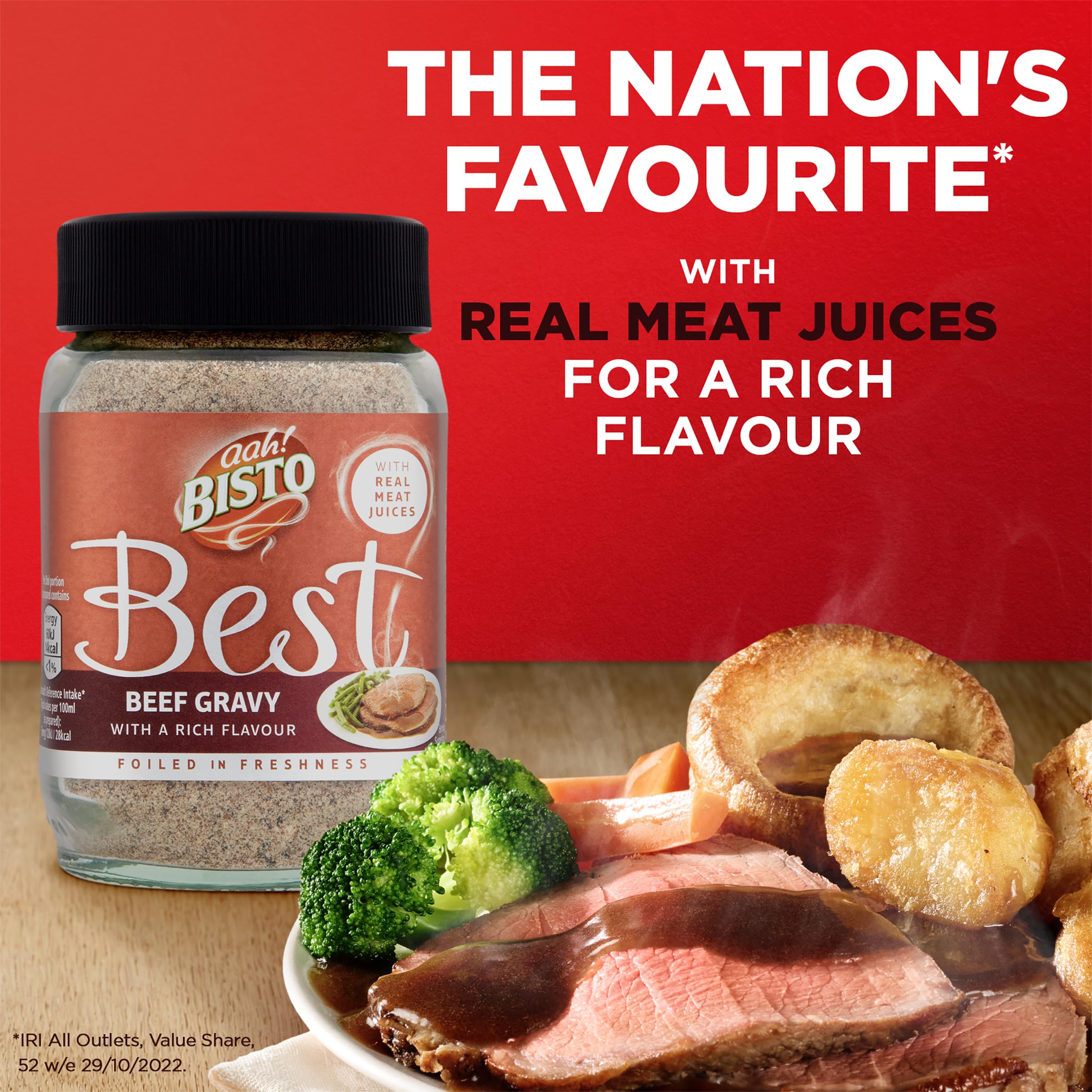 Bisto - Best Beef Gravy Granules Made with Real Meat Juice, 230g Jar 7