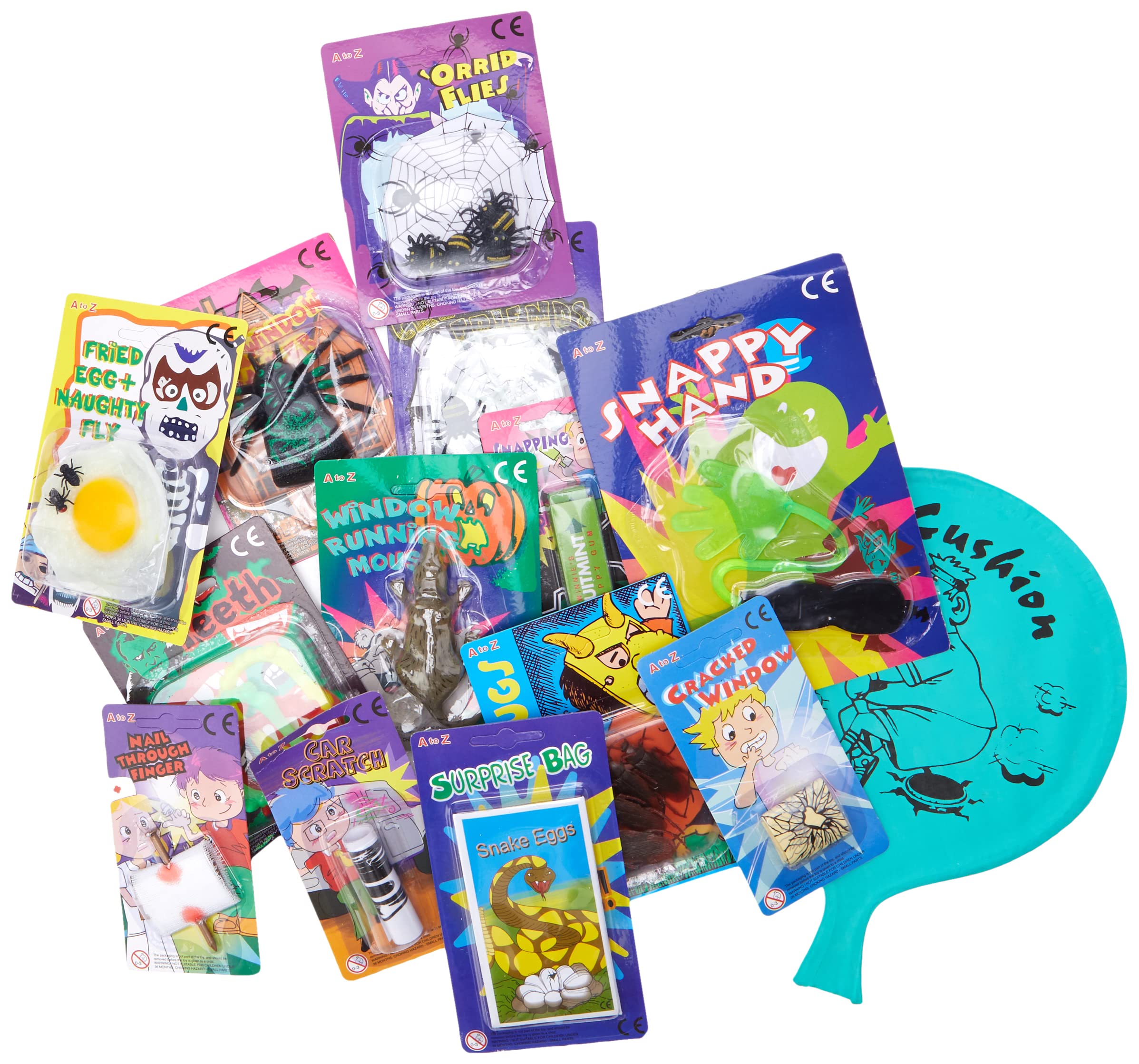 Atoz Giant Joke Box - 15 Practical Jokes Set | Ages 5+ | Multicolor Plastic