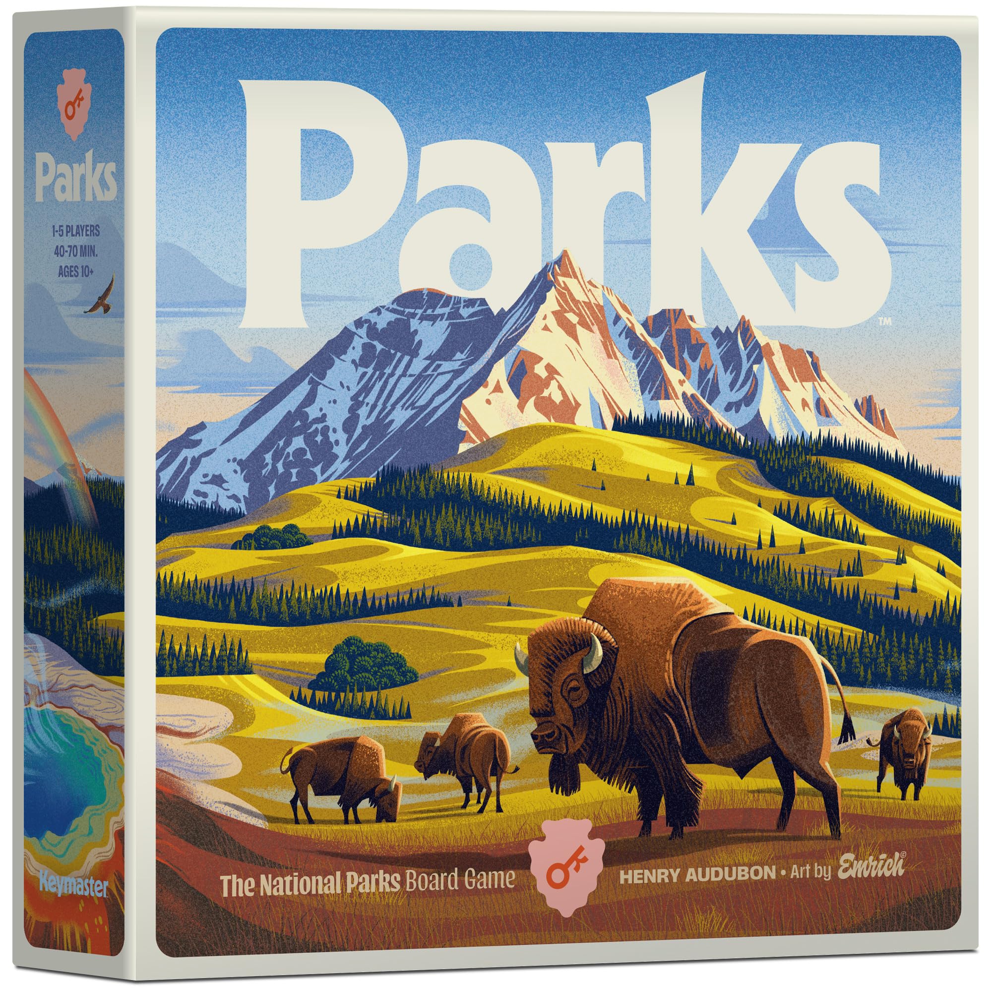 Keymaster Games Parks (2nd Edition) Board Game | 1-5 Players | Ages 10+ | 30-60 Min Playtime
