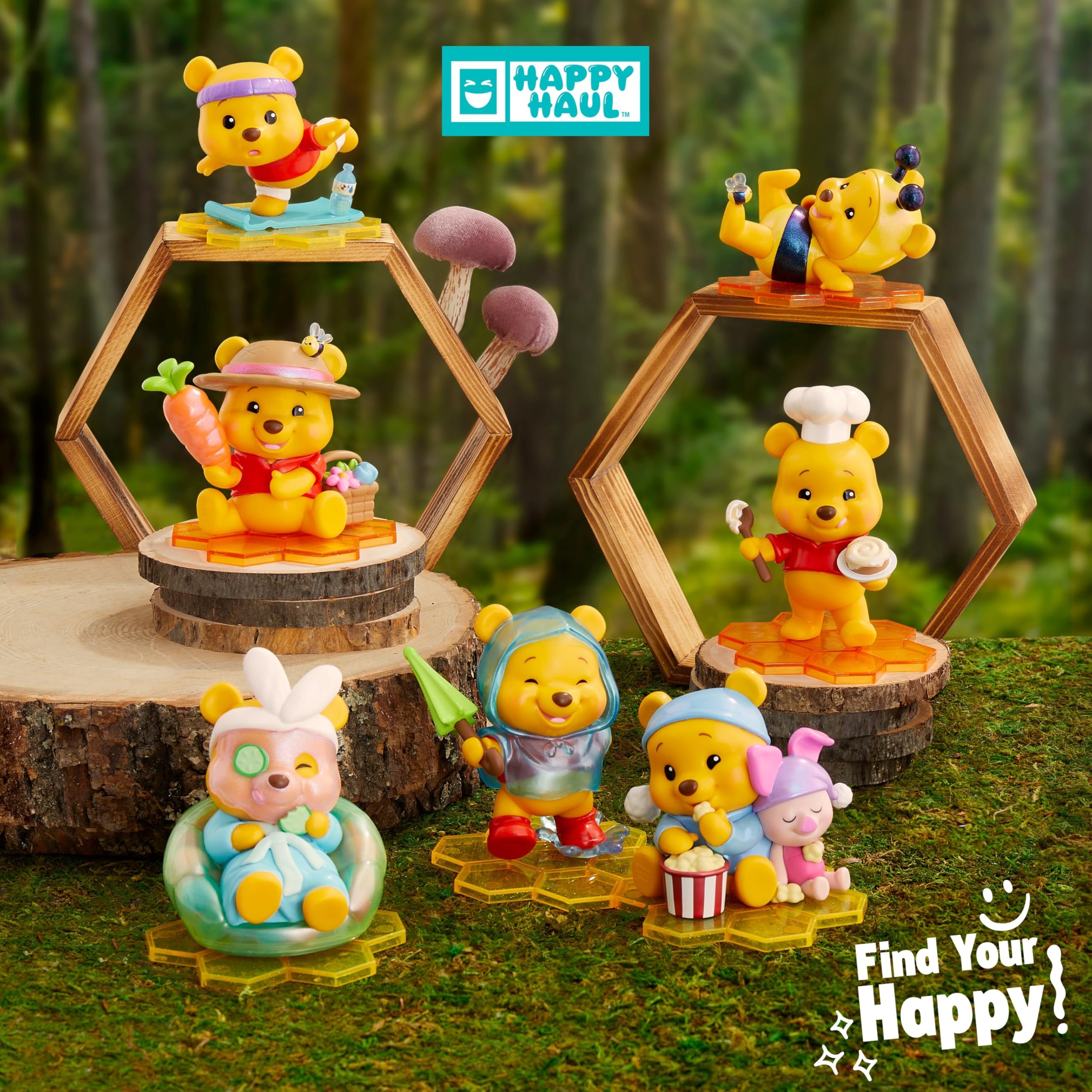 Just Play HAPPY HAUL Winnie the Pooh Hunny Crew Designer Figure | Surprise Collectible | Ages 8+ 4