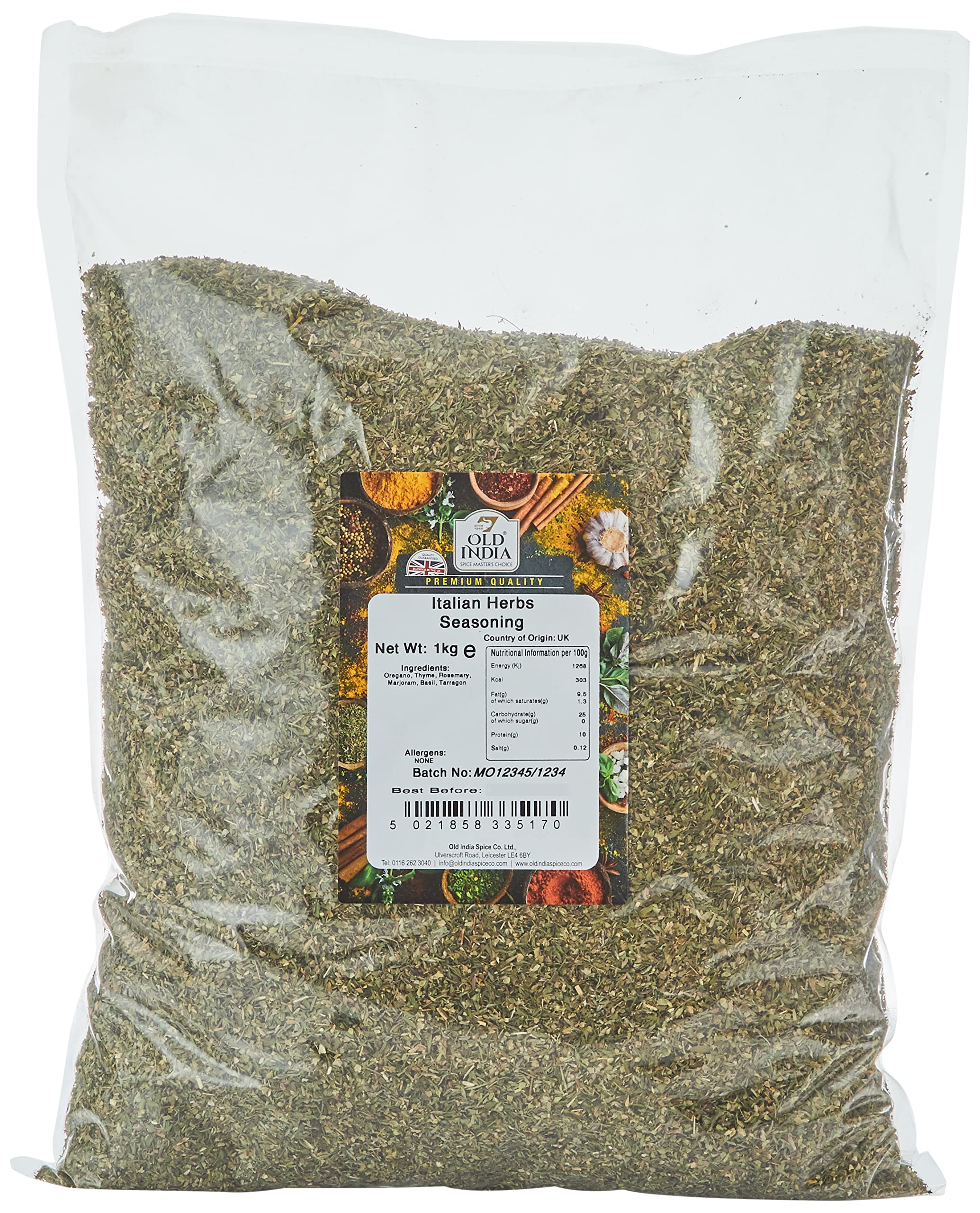 Old India Italian Herbs Seasoning - 1 kg Natural Mixed Herbs Powder | Oregano, Thyme, Rosemary