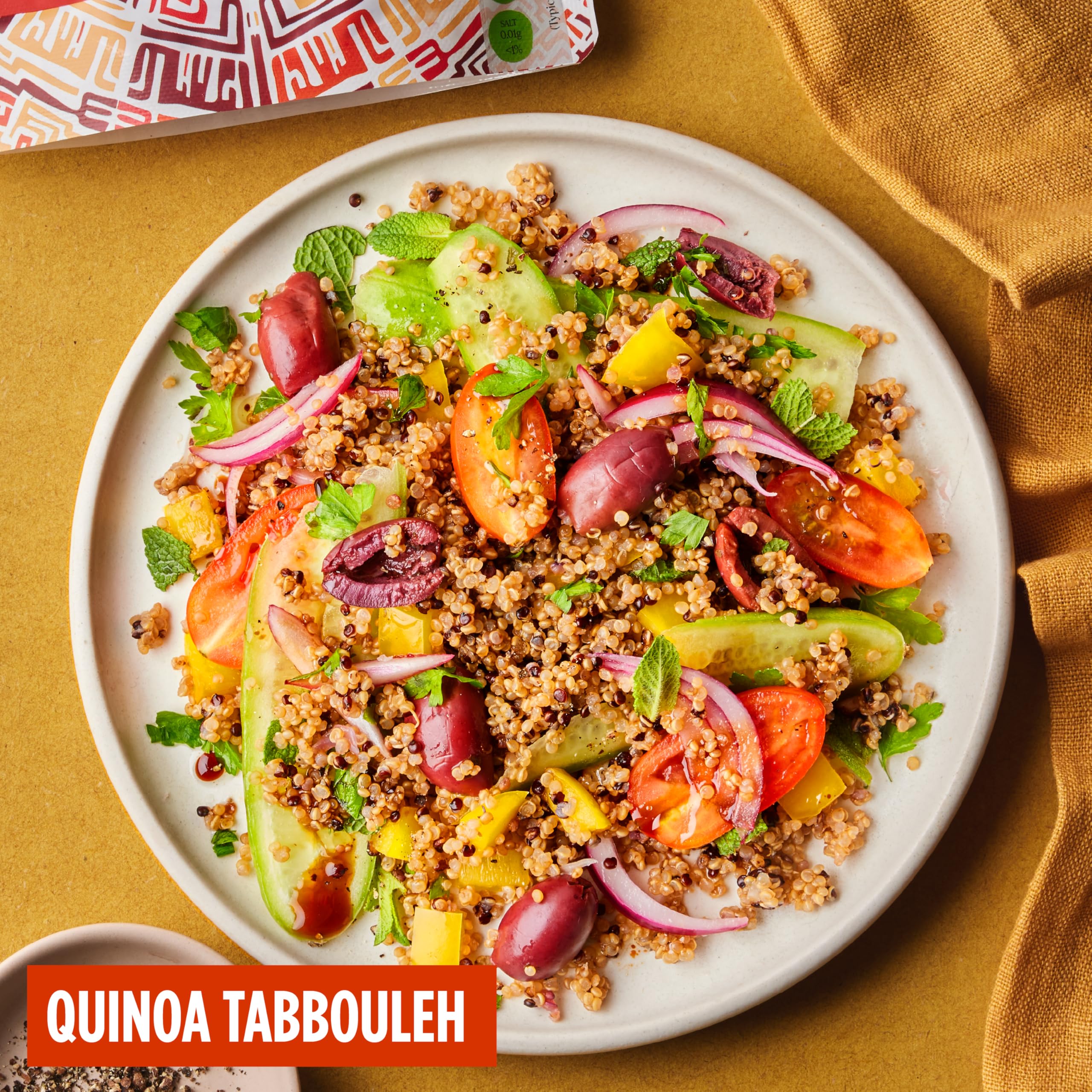 Merchant Gourmet Cooked Red & White Quinoa - Source of Protein & Fiber | 6 x 250g Pouches | Ready to Eat 5