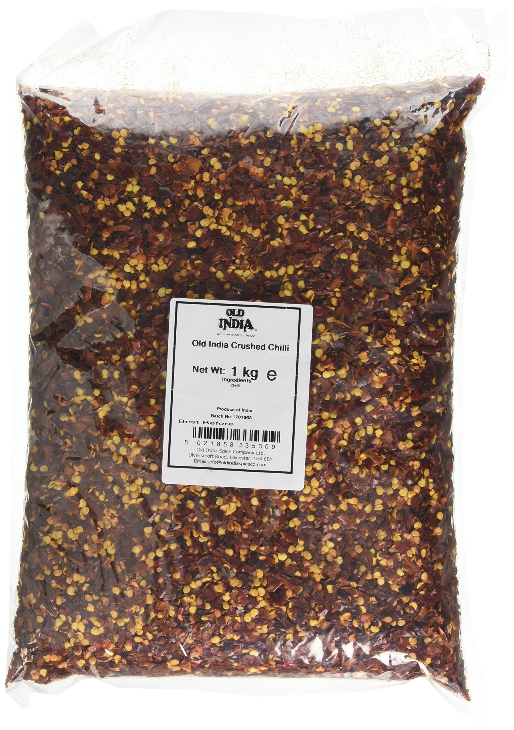 Old India Crushed Chilli Flakes - 100% Natural, Additive & GMO Free | 1kg Heat Sealed Bag 1