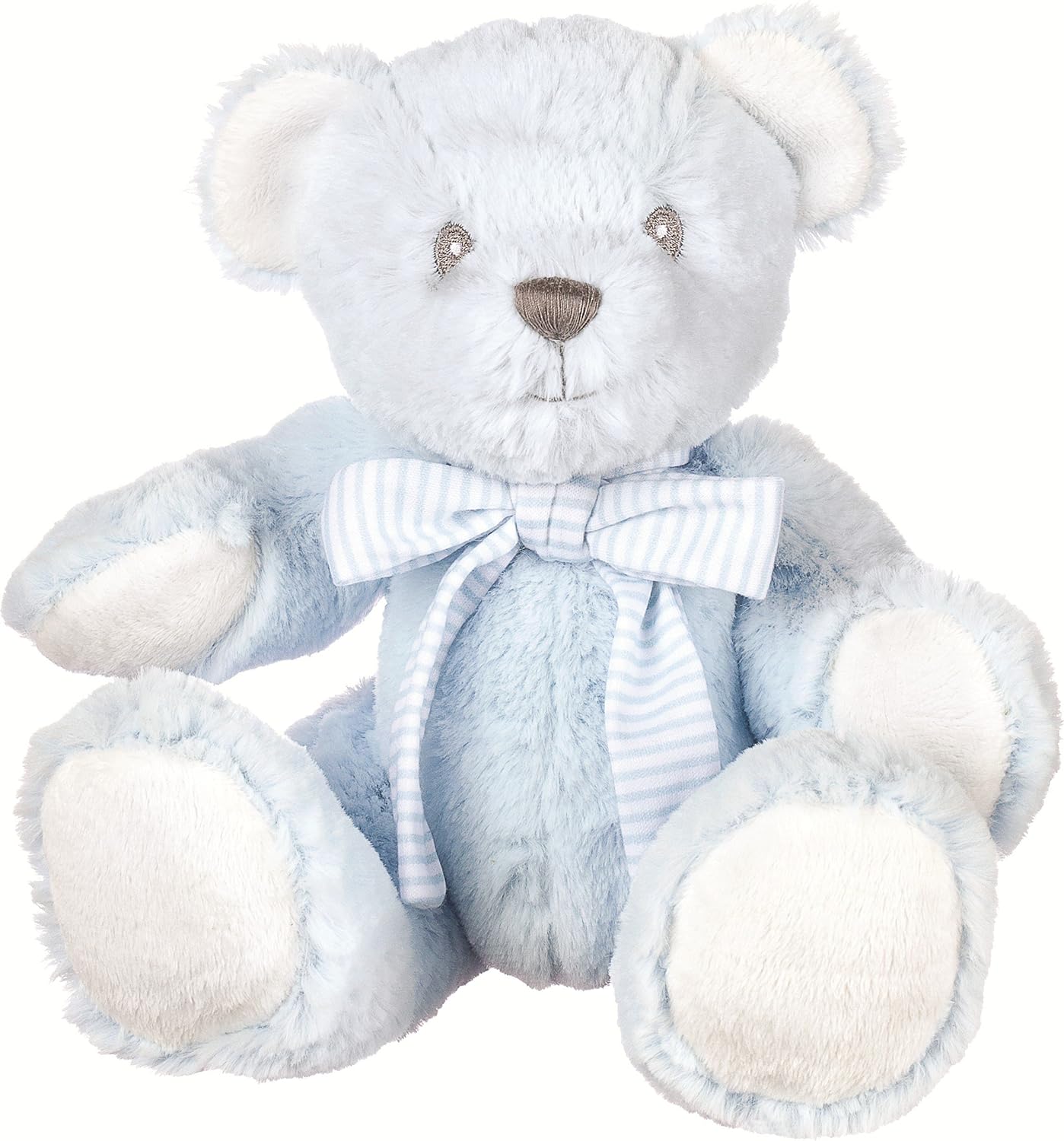 Suki Baby Hug-a-Boo Plush Bear with Rattle - Blue 7" Soft Toy for Newborns 1