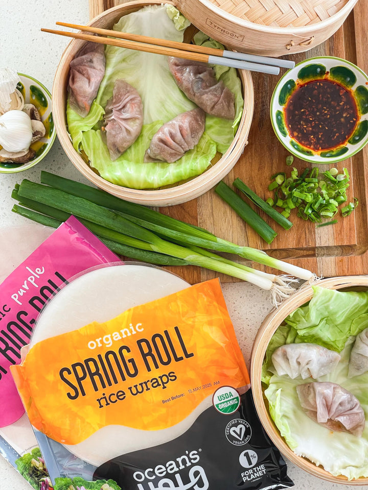 Ocean's Halo Organic Spring Roll Rice Wraps 120g - USDA Organic, Vegan, Gluten-Free