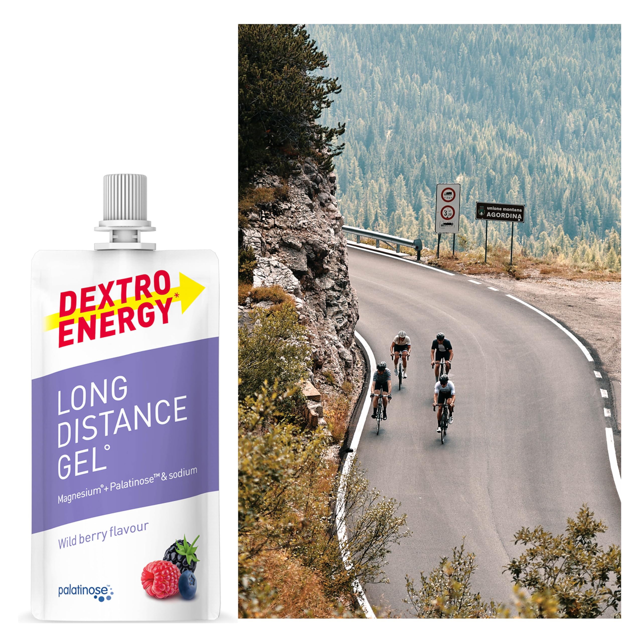 Dextro Energy Long Distance Gel Wild Berry - 50ml Sachet with Fast & Long-Lasting Energy for Endurance Sports 9