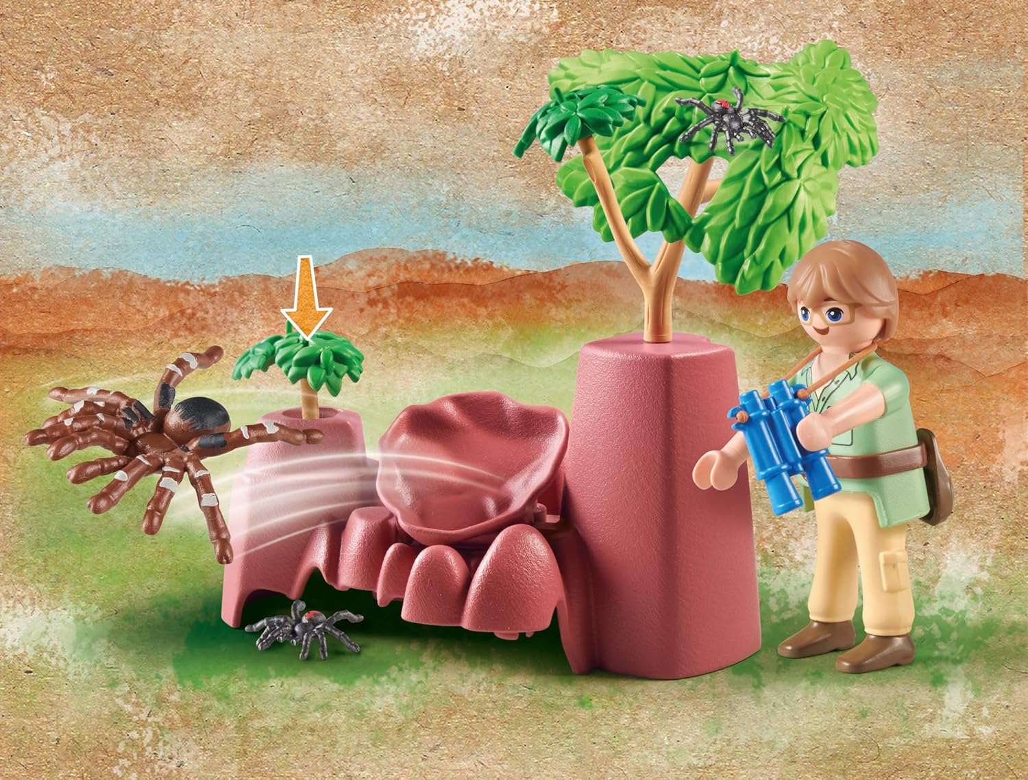 Playmobil 71627 Wiltopia Spider Rocks Playset - Action-Packed Spider Adventure for Kids 4+ 6