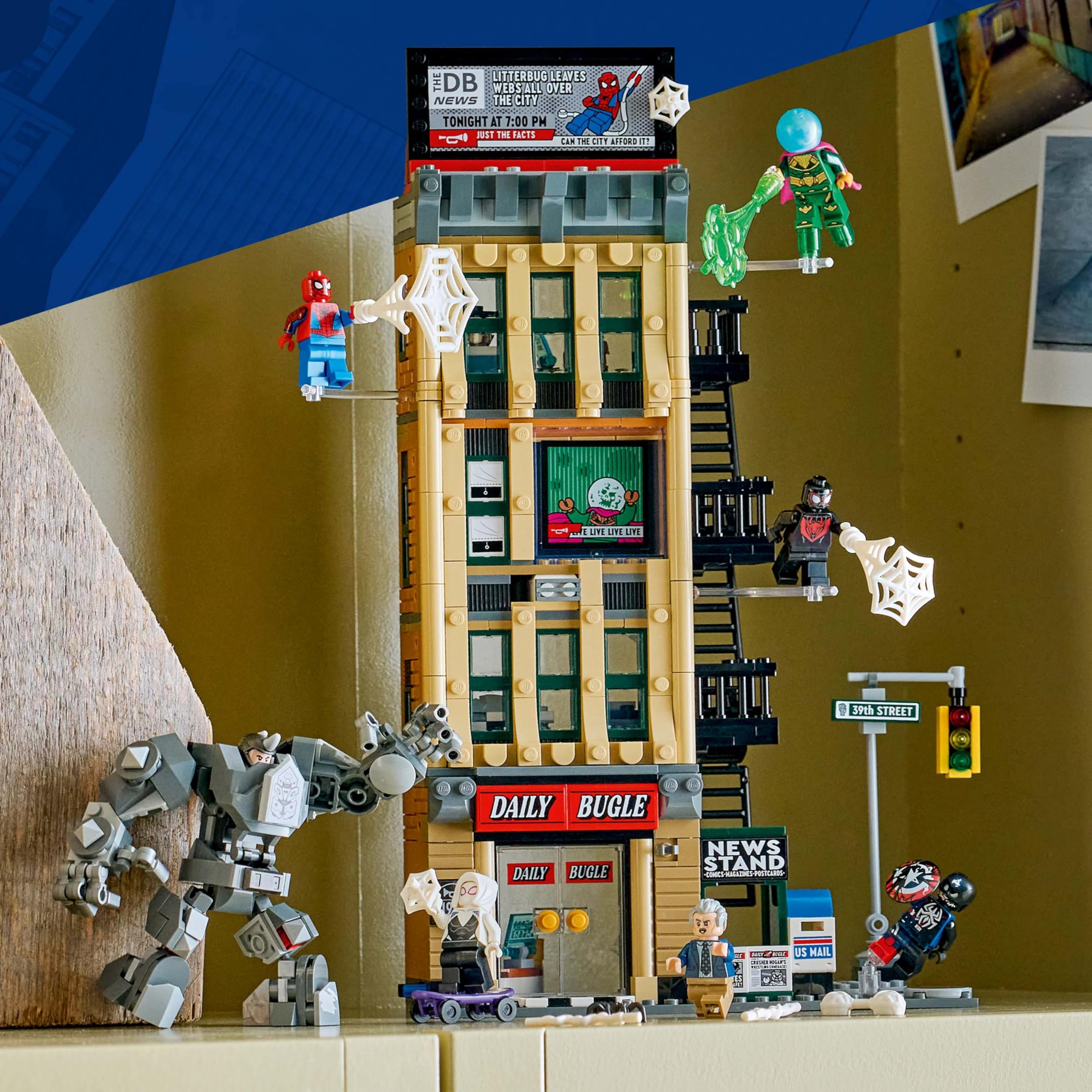 LEGO Marvel Spider-Man vs. Mysterio: The Daily Bugle Building Set 76342 | Ages 10+ 2