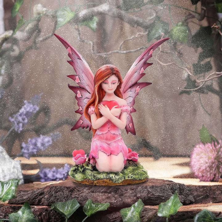 Nemesis Now Corissa Fairy Figurine - 17cm Hand-Painted Resin Gothic Fantasy Sculpture, Pink