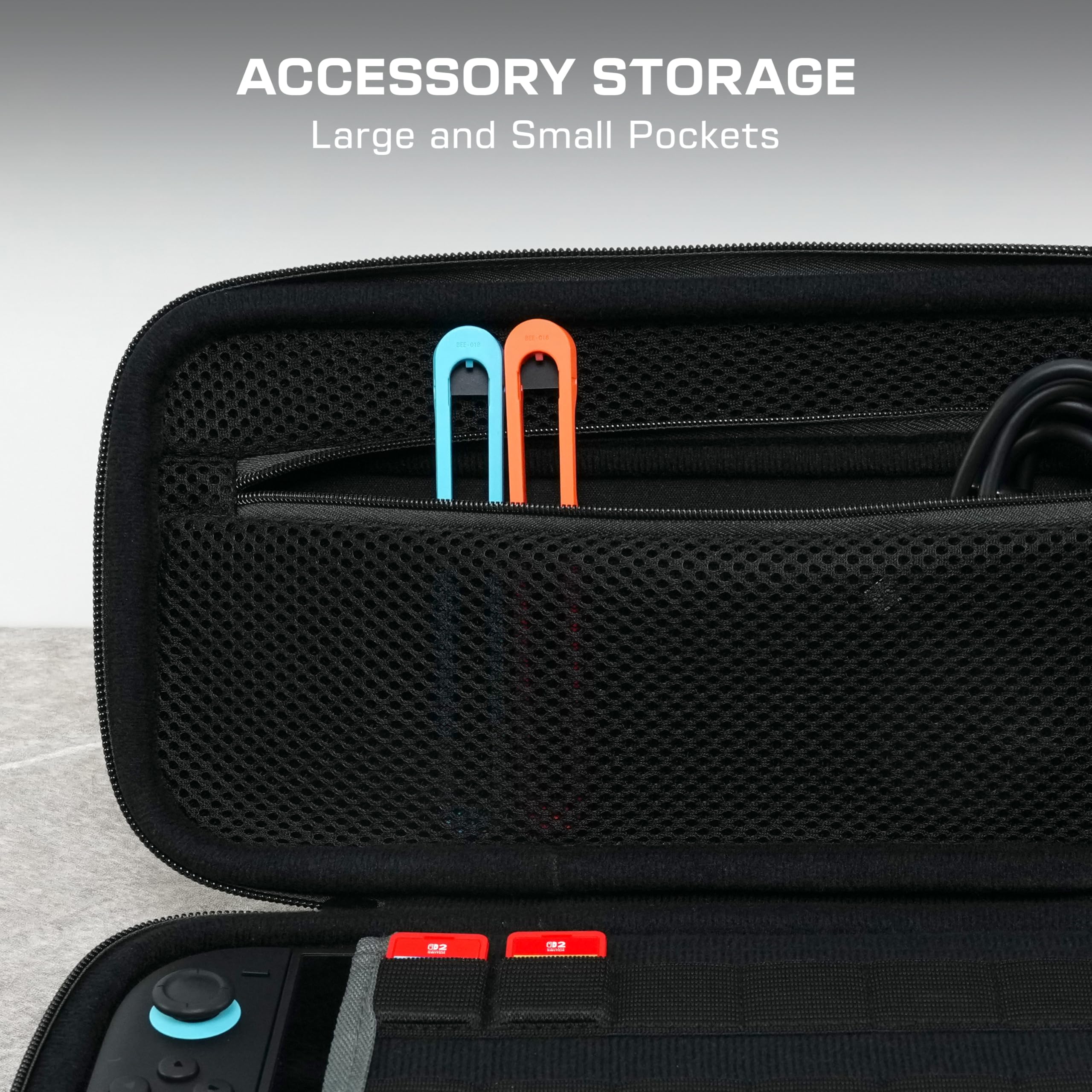 Turtle Beach PlayTrek Charcoal Travel Case for Nintendo Switch 2, Switch, & OLED Model